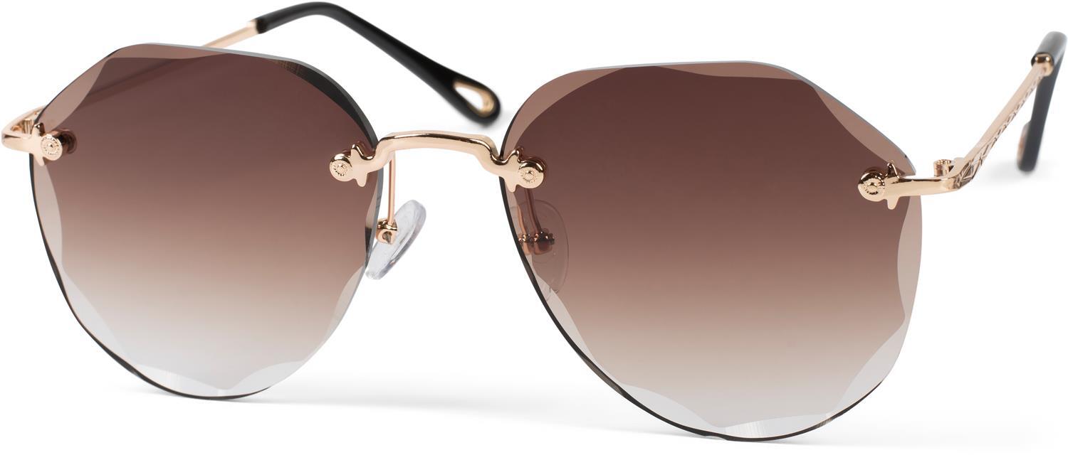 styleBREAKER Pilotenbrille "Rahmenlose Piloten Sonnenbrille mit Diamant Schliff" 1 Stk.