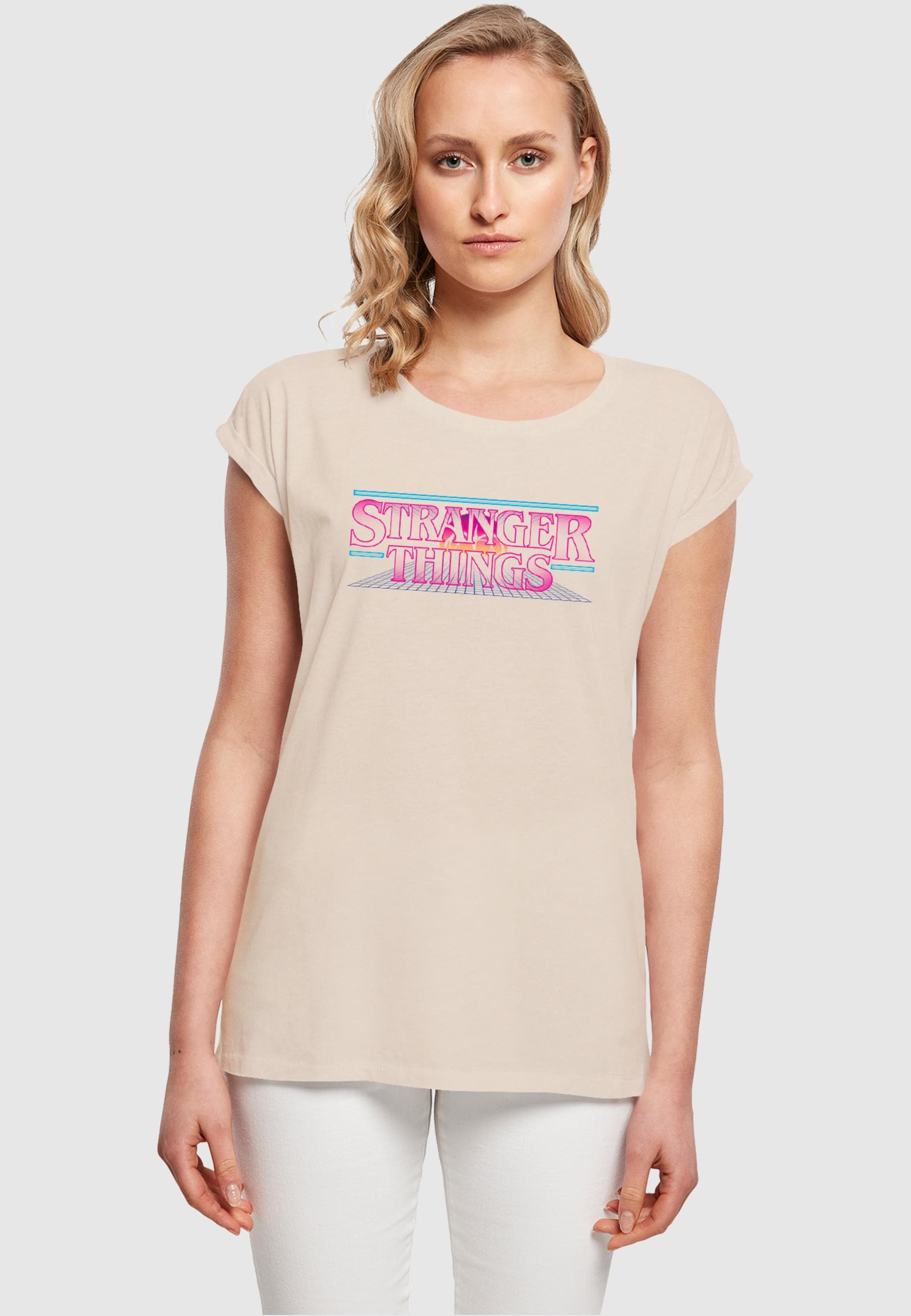 ABSOLUTE CULT T-Shirt »ABSOLUTE CULT Damen Ladies Stranger Things - Retro Title T-Shirt«, (1 tlg.)