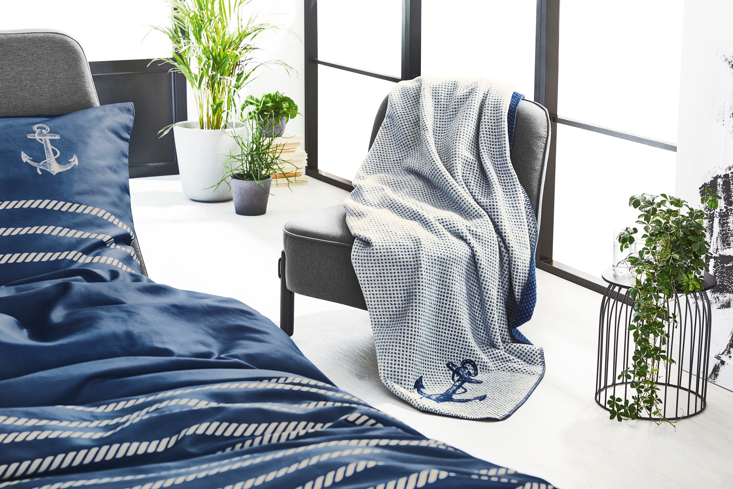 IBENA Wohndecke »Jacquard Maritim, Fehmarn«, BAUR Decke | Kuscheldecke bestellen