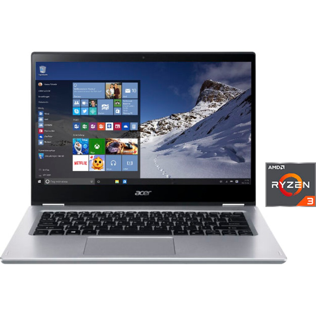 Acer Notebook »Spin 3 SP314-21-R76X«, 35,56 cm, / 14 Zoll, AMD, Ryzen 3, Radeon Graphics, 256 GB SSD