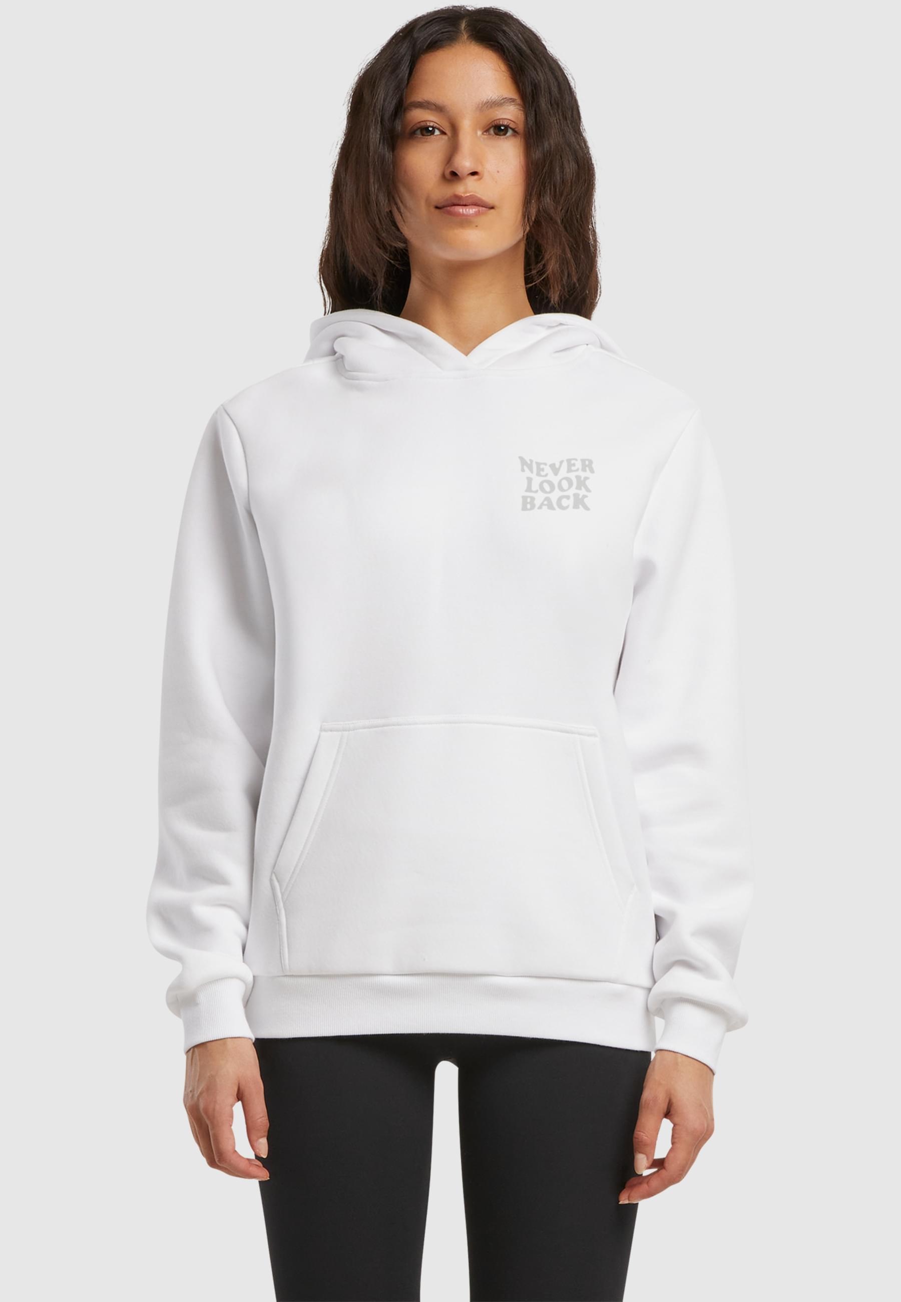 Miss Tee Kapuzenpullover »Miss Tee Never Look Back Ladies Fluffy Hoody«, (1 tlg.)