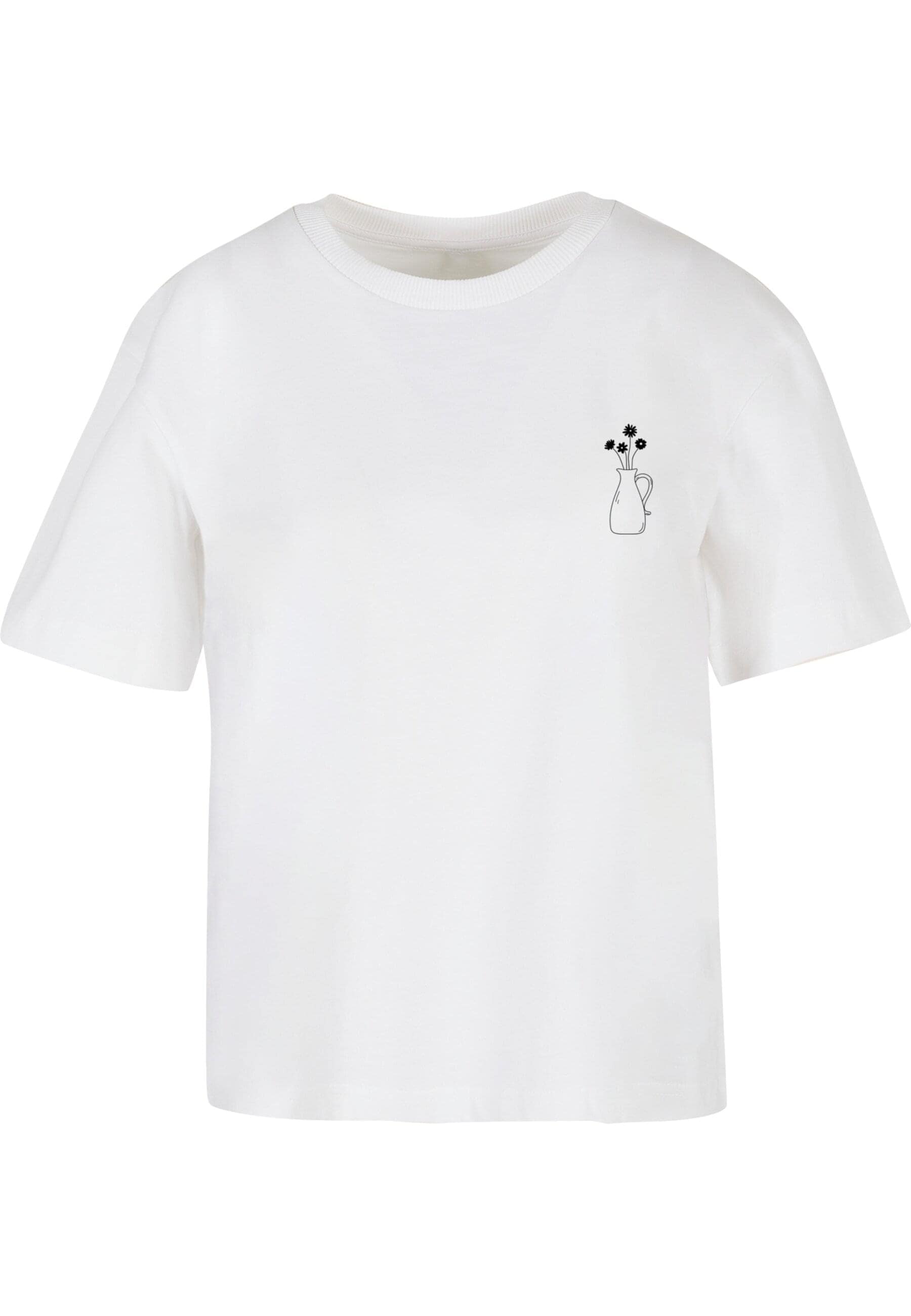 Merchcode T-Shirt "Merchcode Ladies Vase And Flowers Tee" 1 Stk. tlg. günstig online kaufen