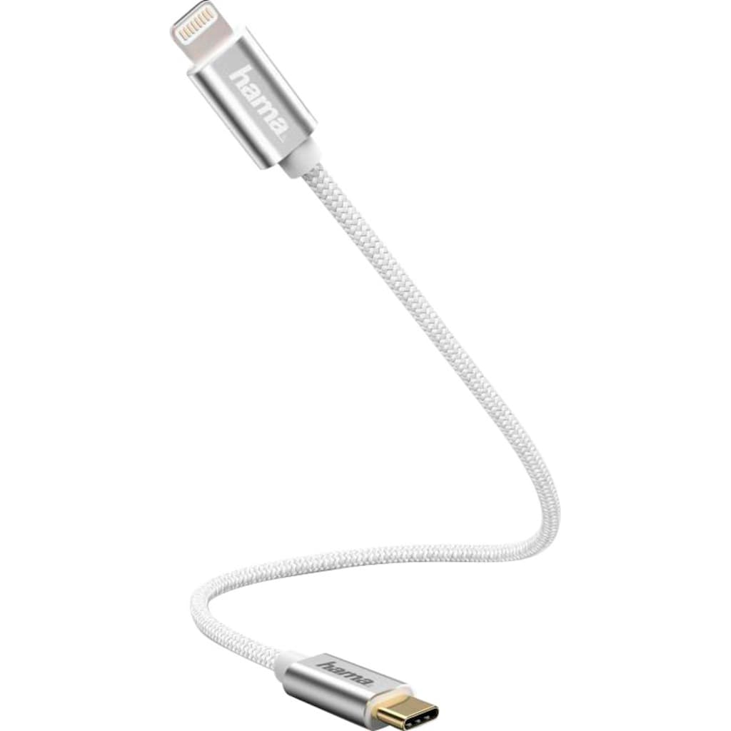 Hama Smartphone-Ladegerät »Ladekabel für schnelles Laden USB-C - Lightning, 20 cm, Datenkabel«