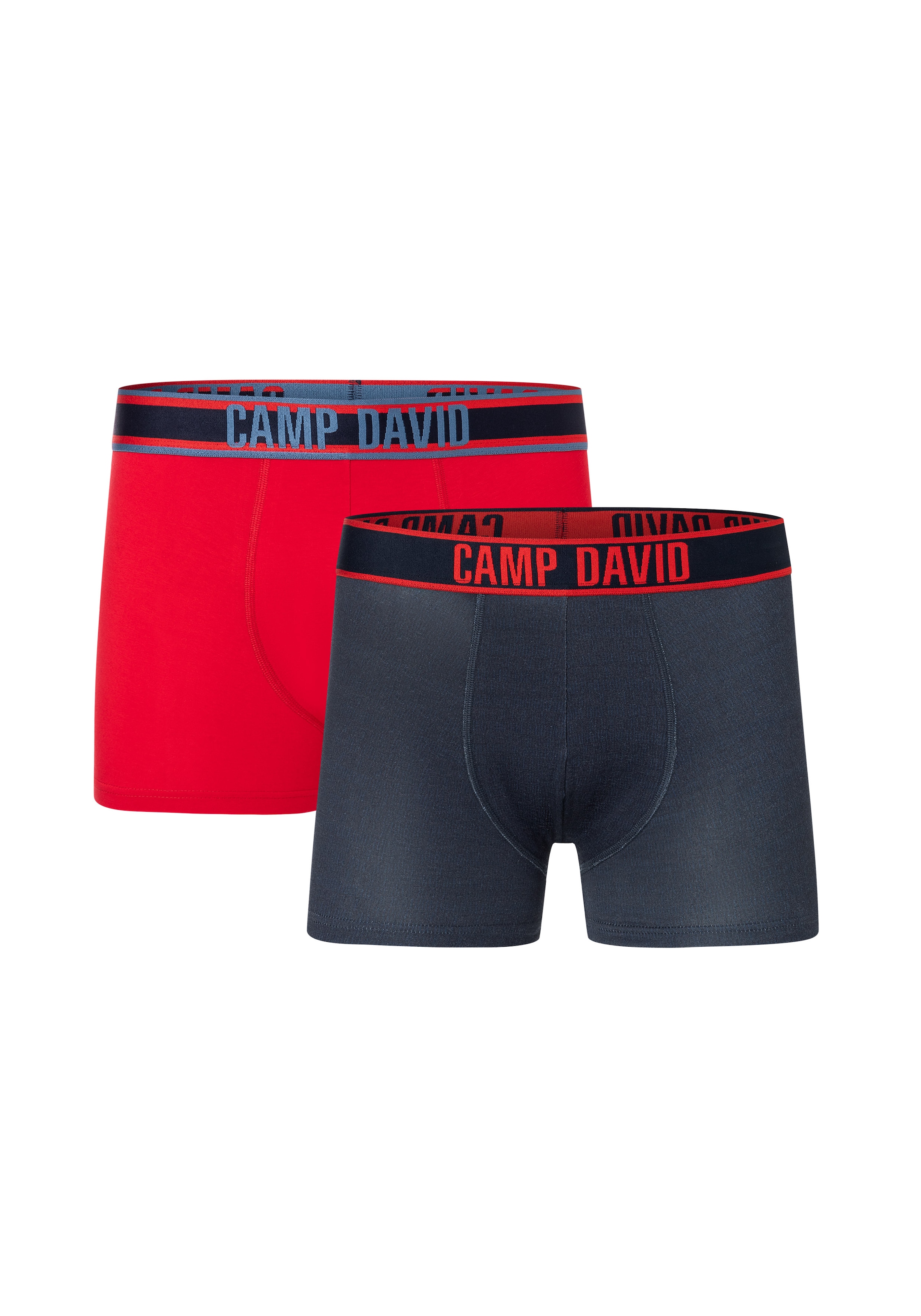 CAMP DAVID Boxershorts "casual" 2er Pack, mit elastischem Bund günstig online kaufen