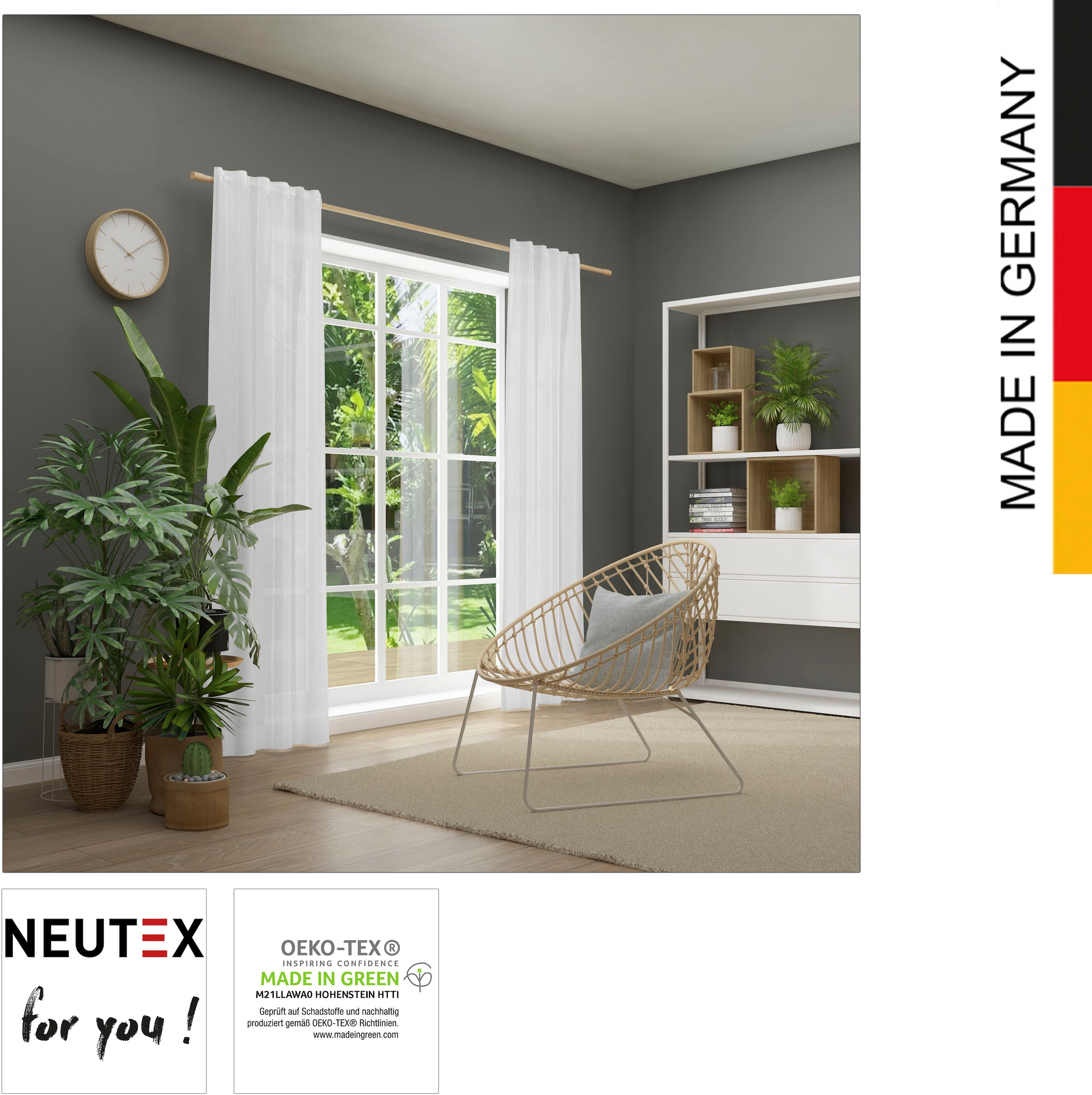 Black Friday Neutex for you! (1 St.), BAUR | eleganter »Bandolo«, Längsstreifen Vorhang
