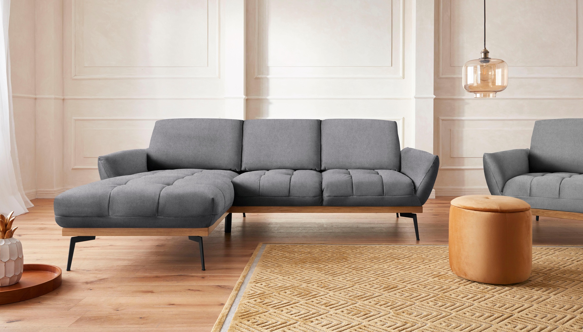 exxpo - sofa fashion Ecksofa "Palic, inkl. Rückenverstellung, bequem, elega günstig online kaufen