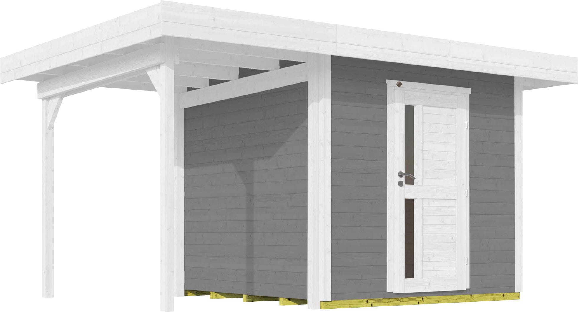 weka Gartenhaus "Designhaus 172 A" mit Anbaudach