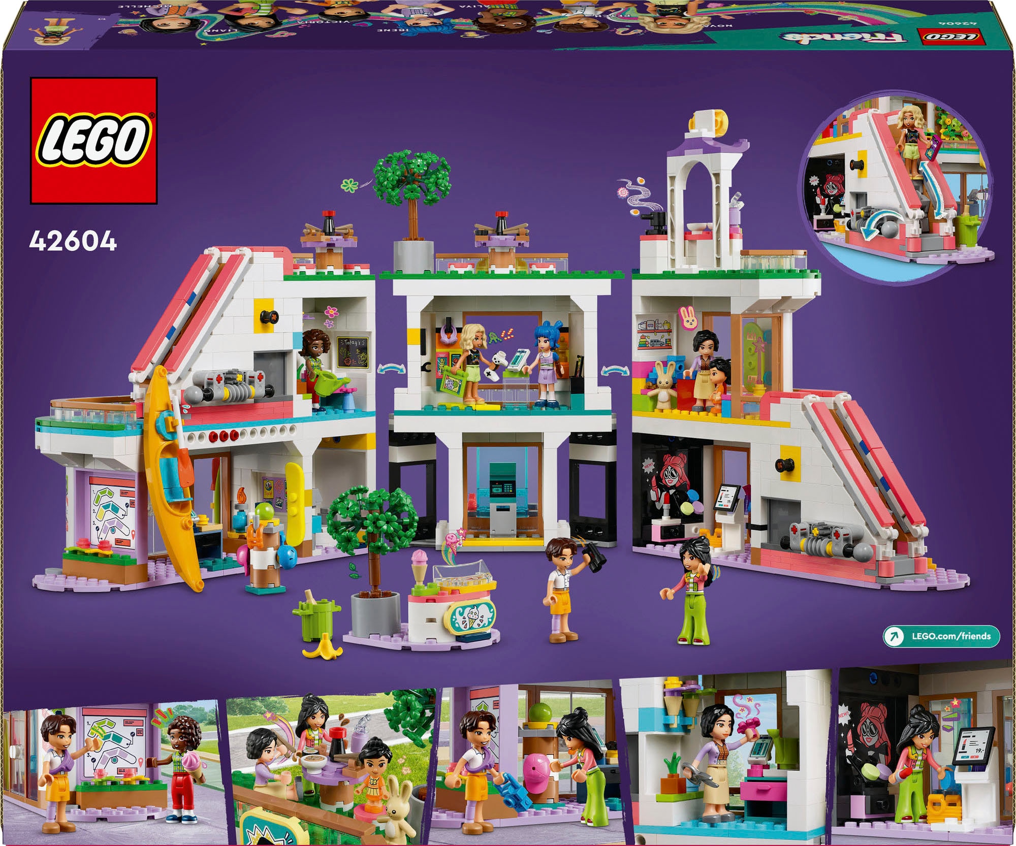 LEGO® Konstruktionsspielsteine »Heartlake City Kaufhaus (42604), LEGO Friends«, (1237 St.), Made in Europe