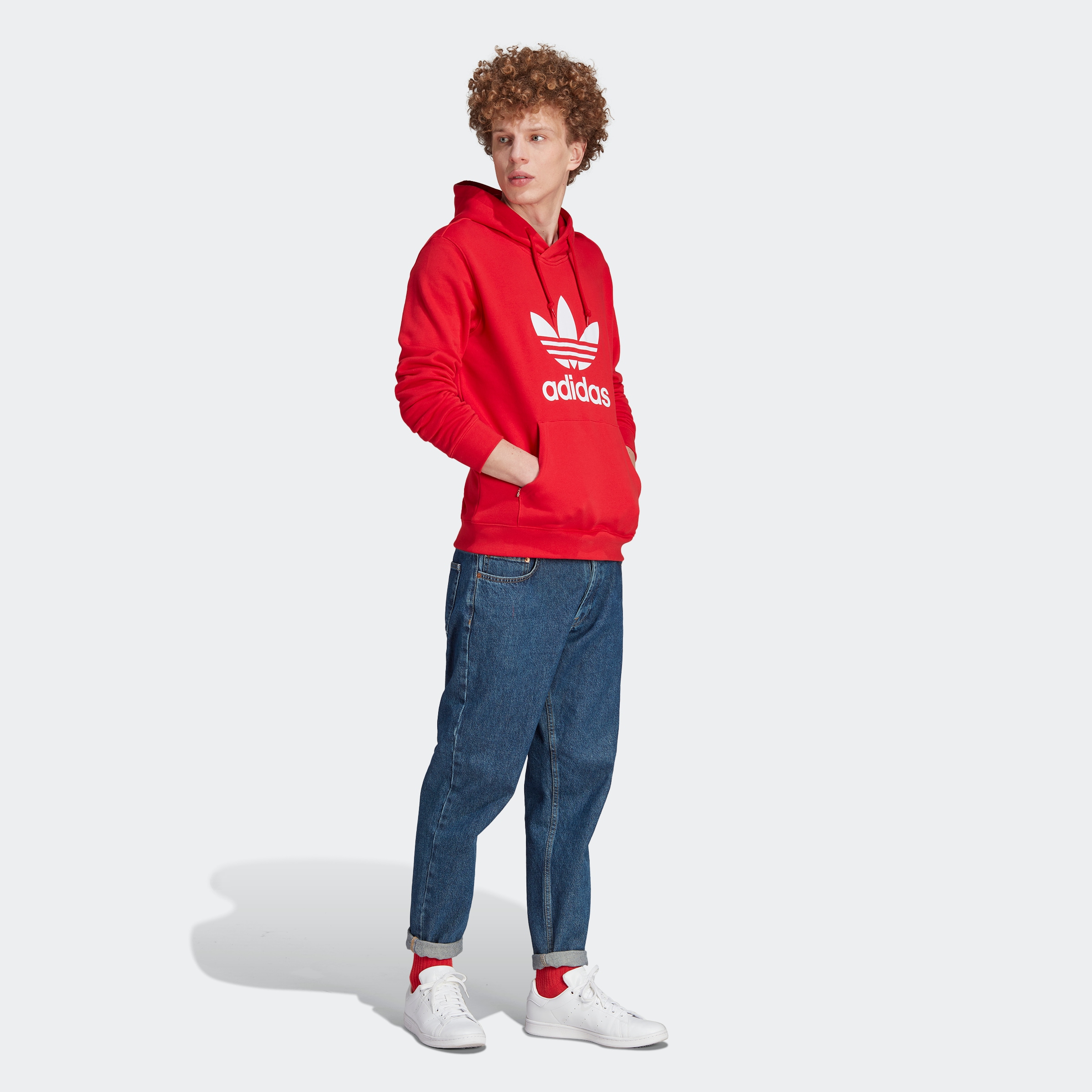 adidas Originals Kapuzensweatshirt »TREFOIL HOODY«, Hoodie, Kapuzenpullover mit großem Logoprint