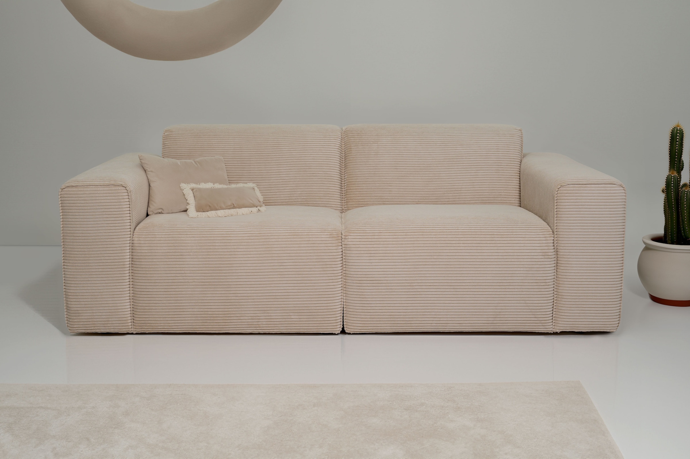 OTTO home 2-Sitzer "Clayton Kompaktsofa Breite 202 cm" in einem trendigen C günstig online kaufen