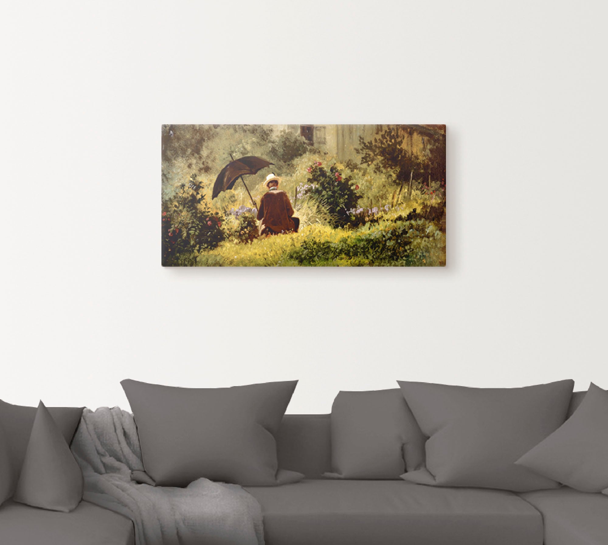 Artland Wandbild »Der Maler im Garten«, Mann, (1 St.), als Leinwandbild,  Wandaufkleber oder Poster in versch. Größen kaufen | BAUR