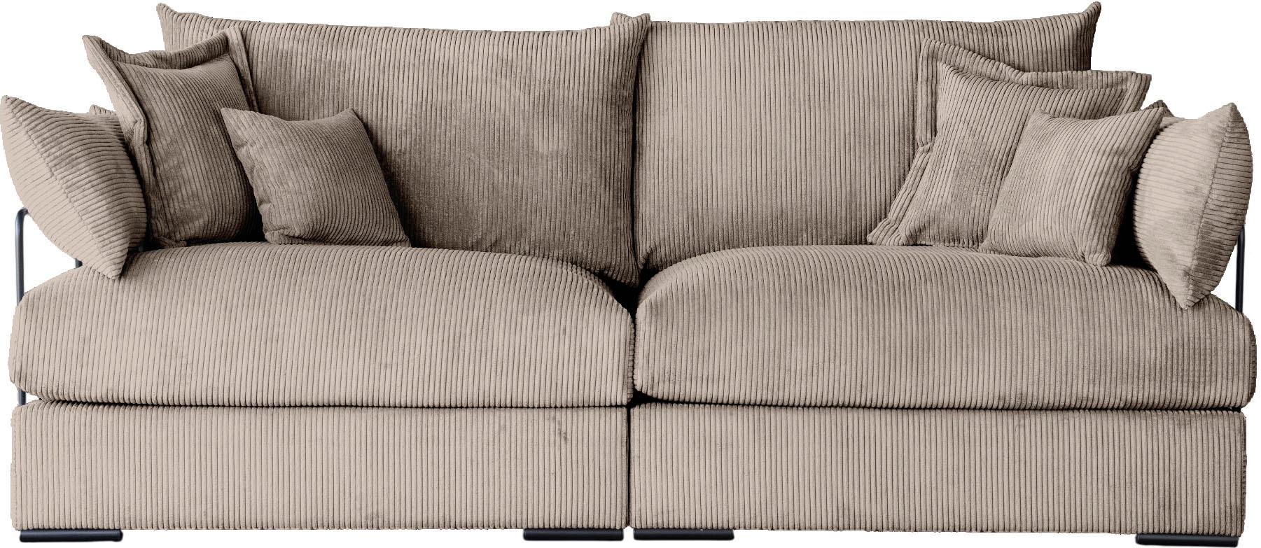 Home affaire Big-Sofa "Casa, Breite 190 cm" Mega-Sofa, in Cord oder Chenill günstig online kaufen