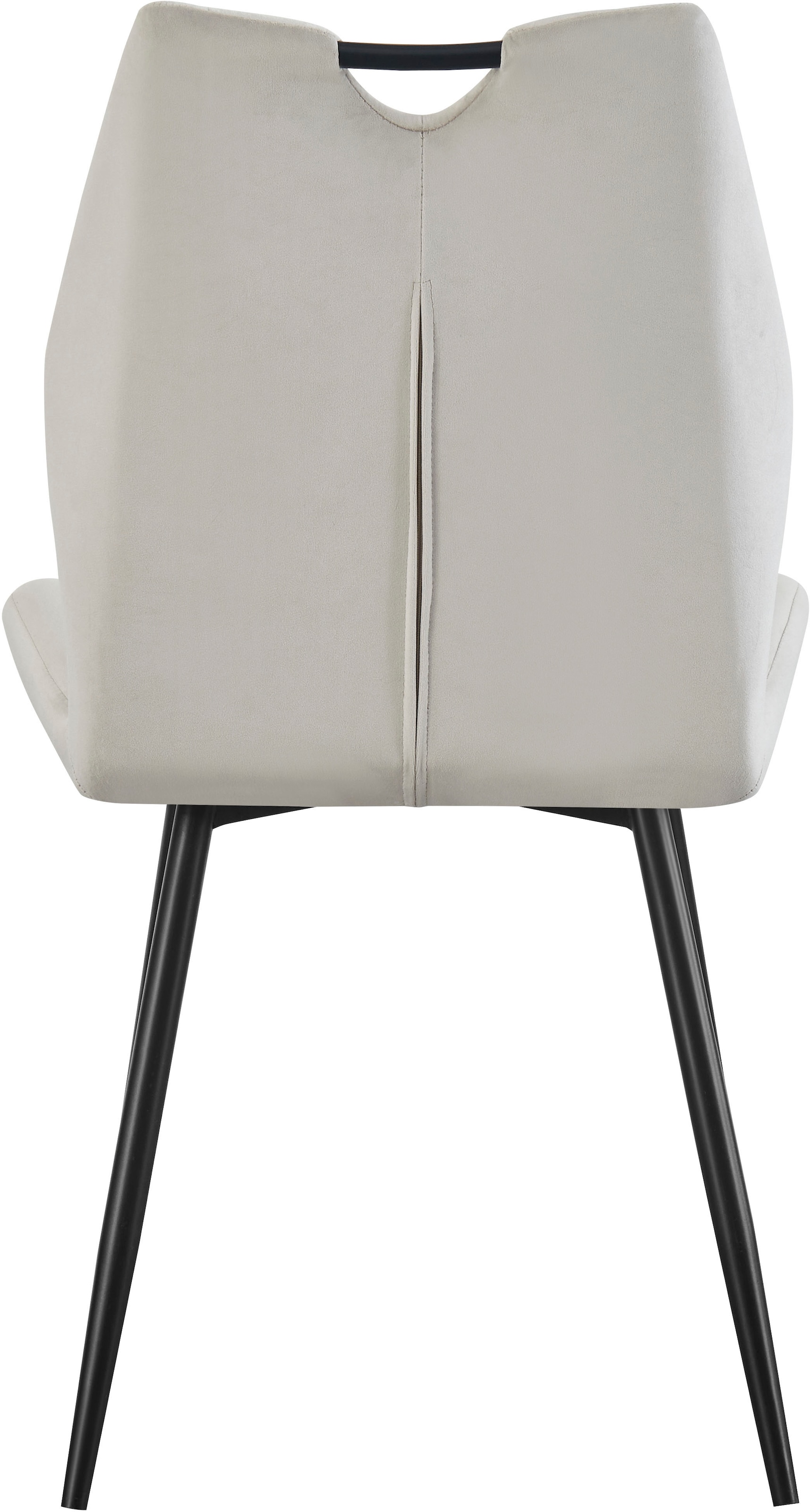 Home affaire Esszimmerstuhl »KILLAM, 2er Set, mit Metallgestell in matt schwarz« (Set) 2 Stk.in verschiedenen Farben, Belsatbarkeit pro Stuhl 120 kg, mit Griffloch