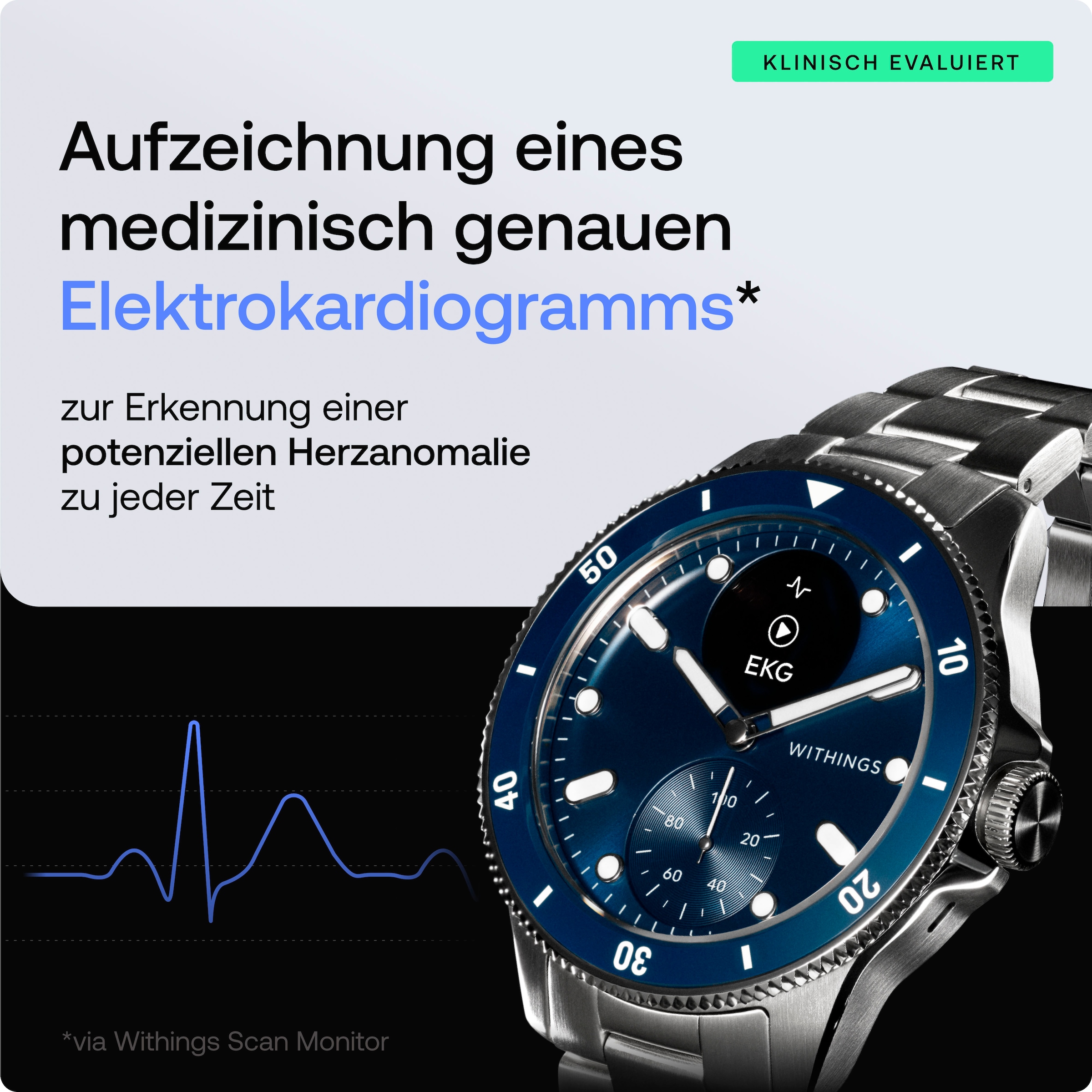 Withings Smartwatch »ScanWatch Nova 42mm«, (1.6 cm / 0.63 Zoll),)