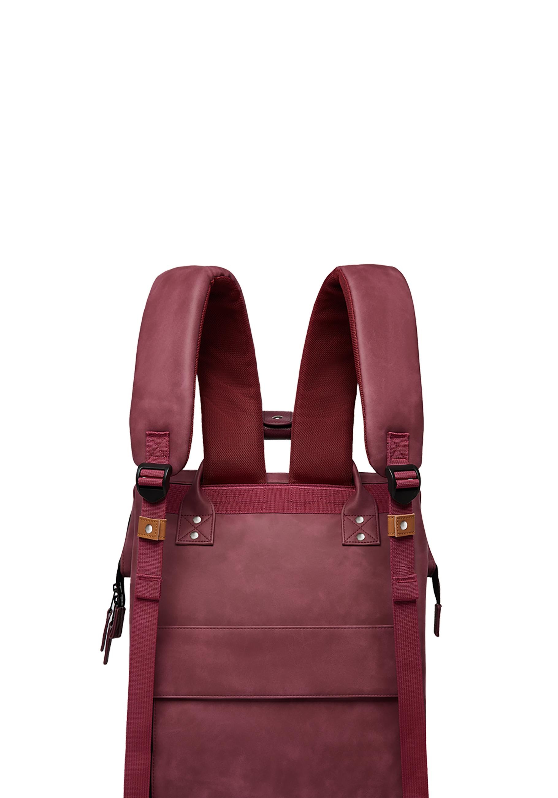CABAIA Tagesrucksack »Adventurer L Nubuck«, Veganer Cityrucksack mit austauschbaren Vordertaschen