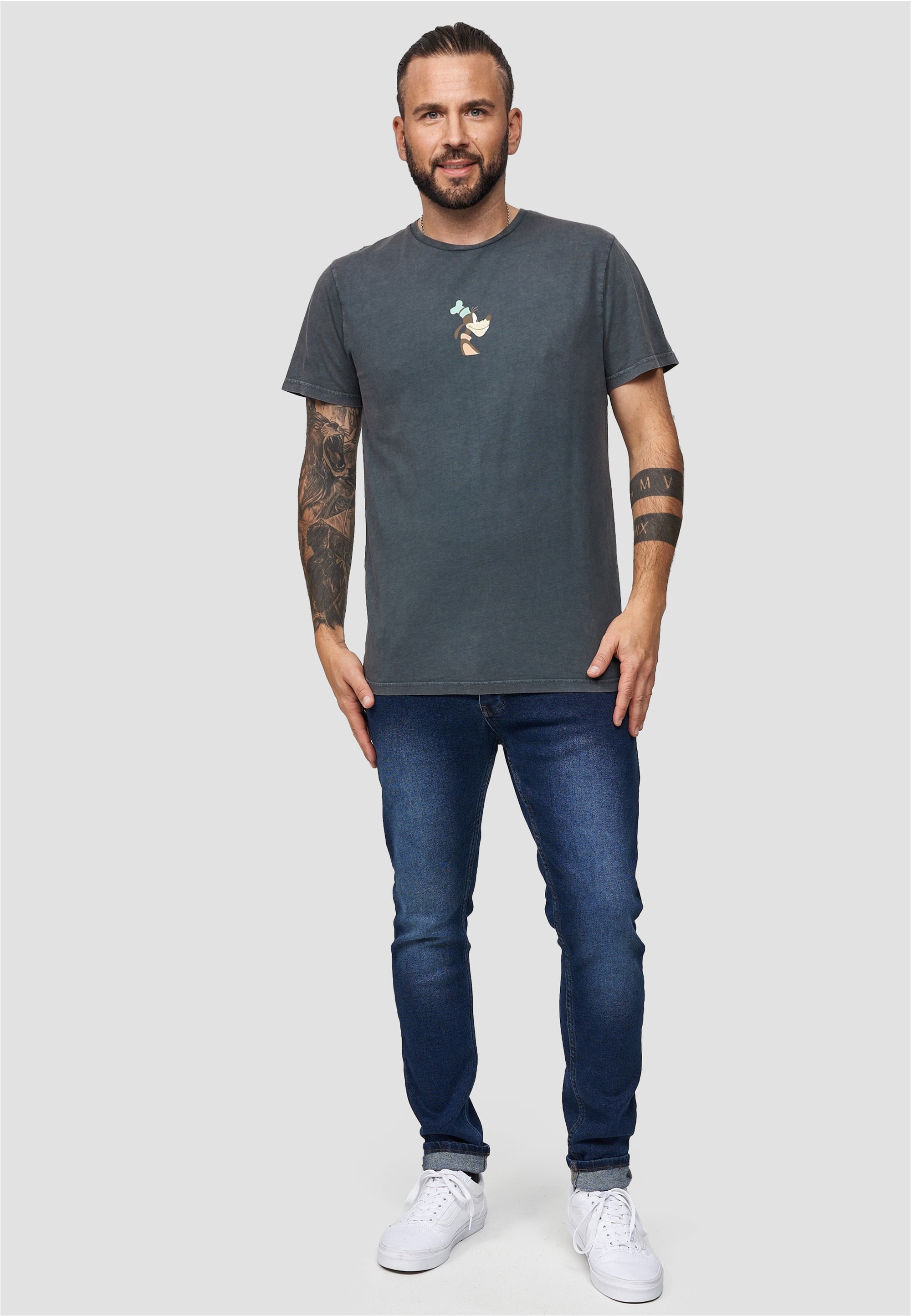 Recovered T-Shirt »Disney Goofy Side Profile«, im zeitlosen Design