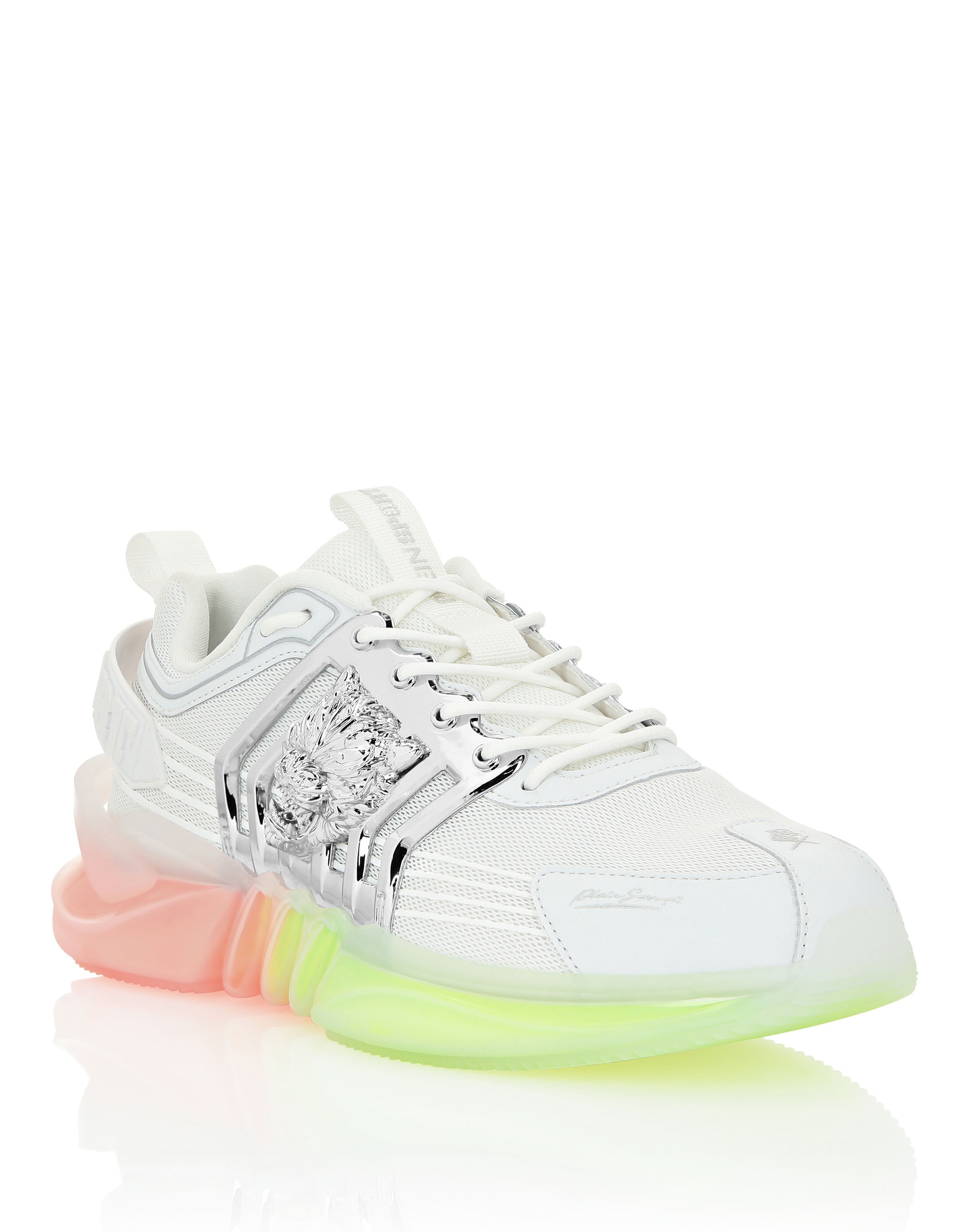 Sneaker PLEIN SPORT "Tiger", Damen, Gr. 46, Normalschaft, weiß (01, weiß), Schuhe Sneaker 4