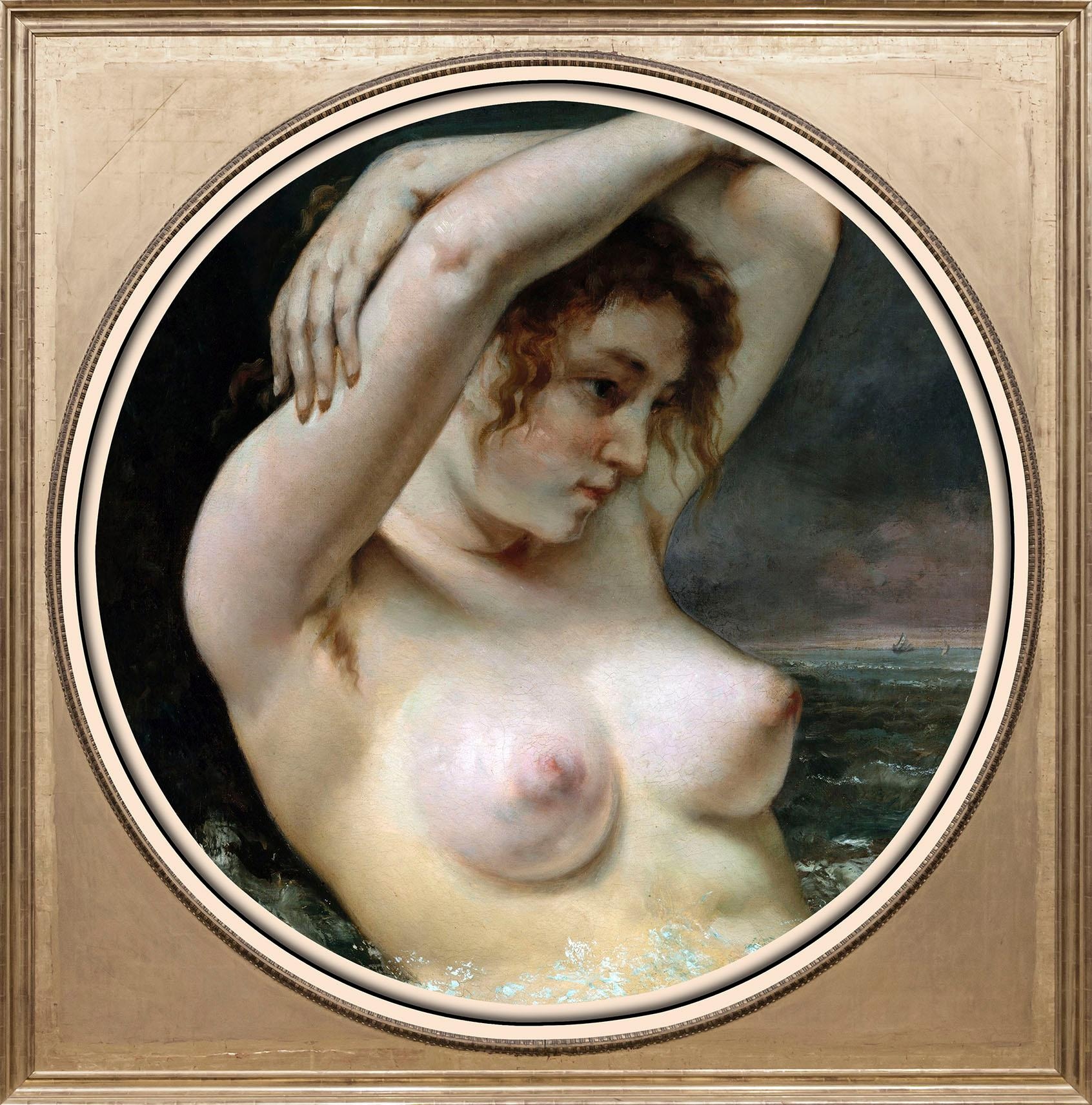 queence Acrylglasbild "Aktzeichnung I" Anatomie Erotische Bilder Frau Gemälde Kunst Fine Art-Print in Galeriequalität