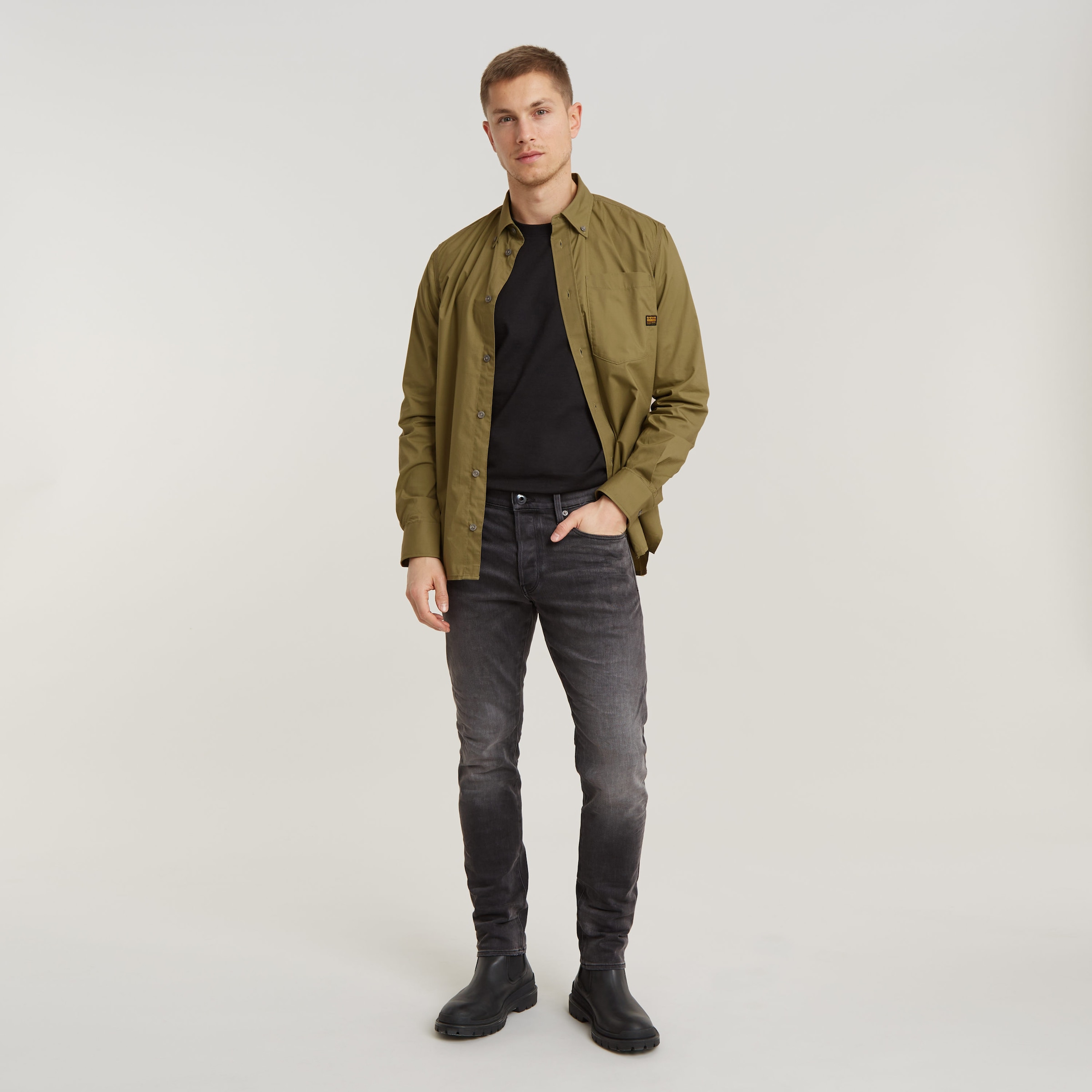 G-STAR Slim-fit-Jeans »3301 Slim«, mit toller Waschung und Elasthan