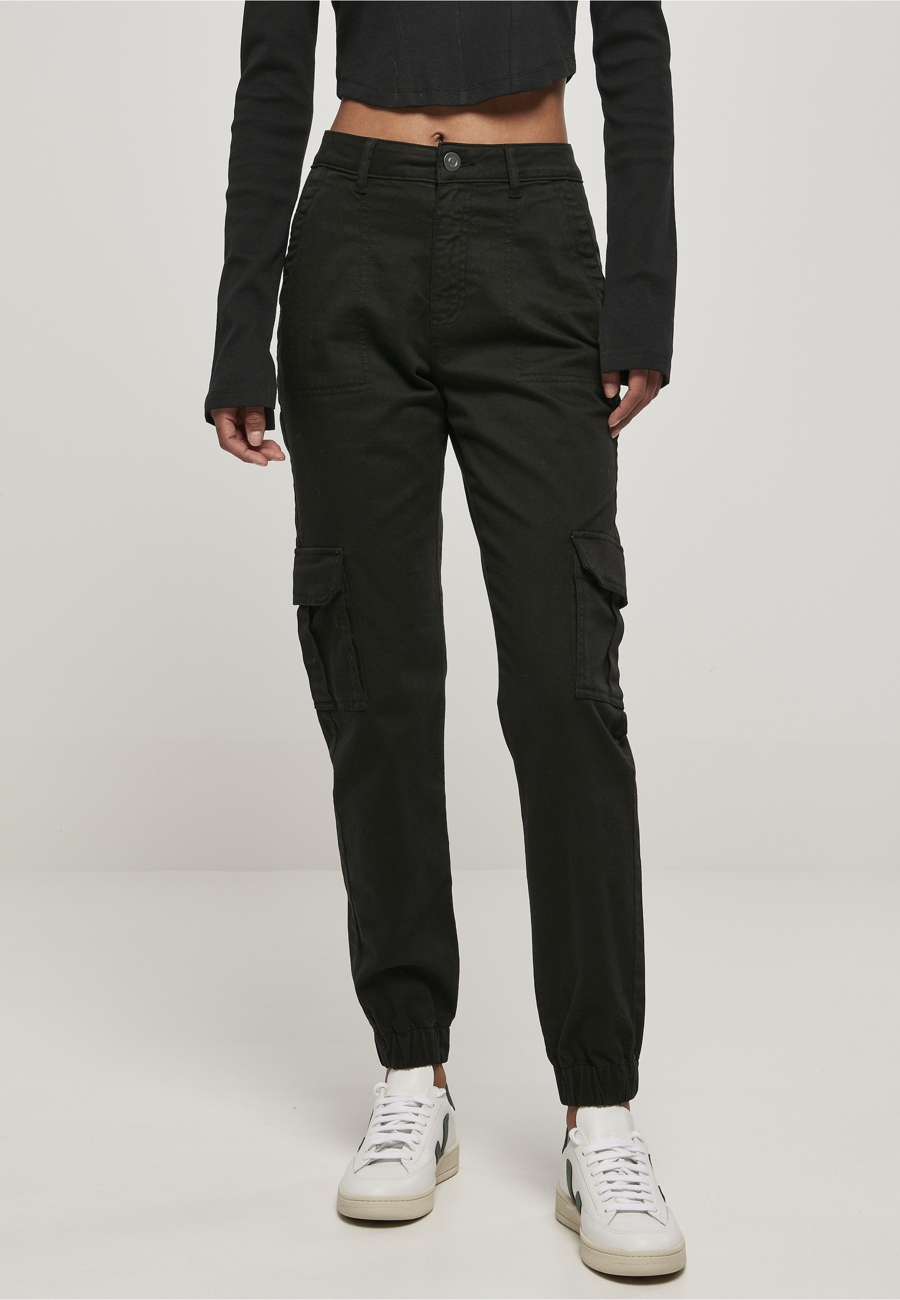 URBAN CLASSICS Cargohose »Urban Classics Ladies Cotton Twill Utility Pants«