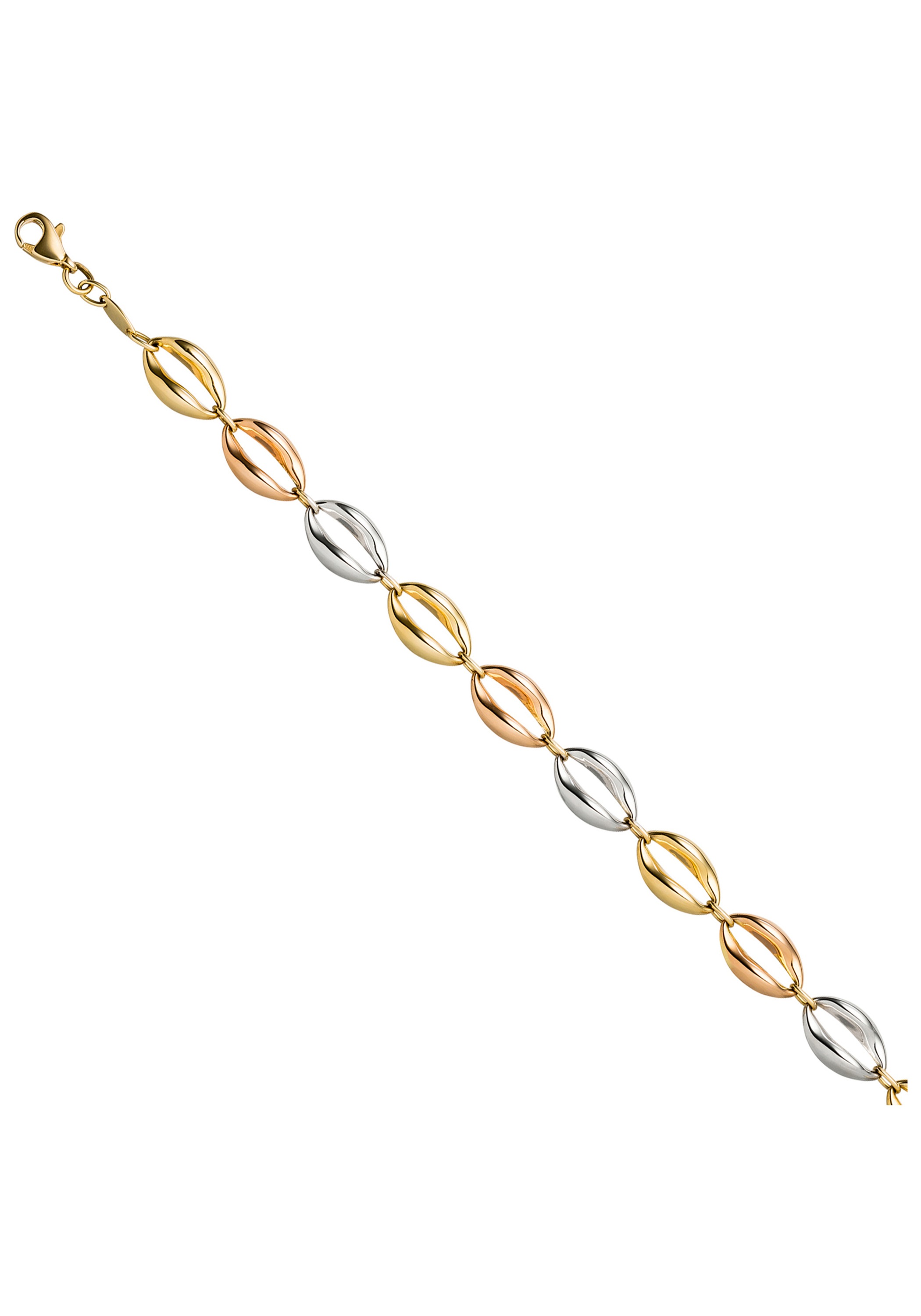 Jobo Women's Cord Bracelet 585 Yellow Gold 19 cm Bracelet Gold