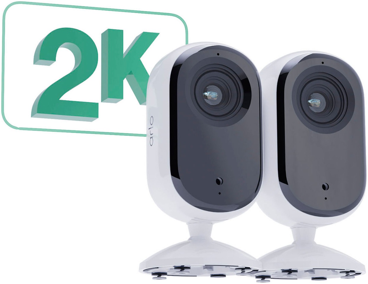 ARLO Smart Home Kamera »ESSENTIAL 2 2K Indoor Camera 2er-Pack«, Innenbereich, (2 tlg.)