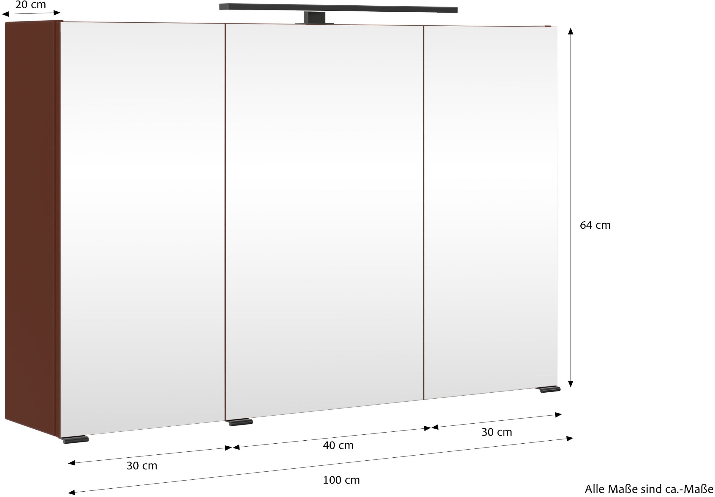 welltime Badmöbel-Set »SALVADA, 2tlg-Set, gedämpfte Scharniere, Softclose, Keramikbecken« Maße (B/T/H): 100/47,5/200 cm, 