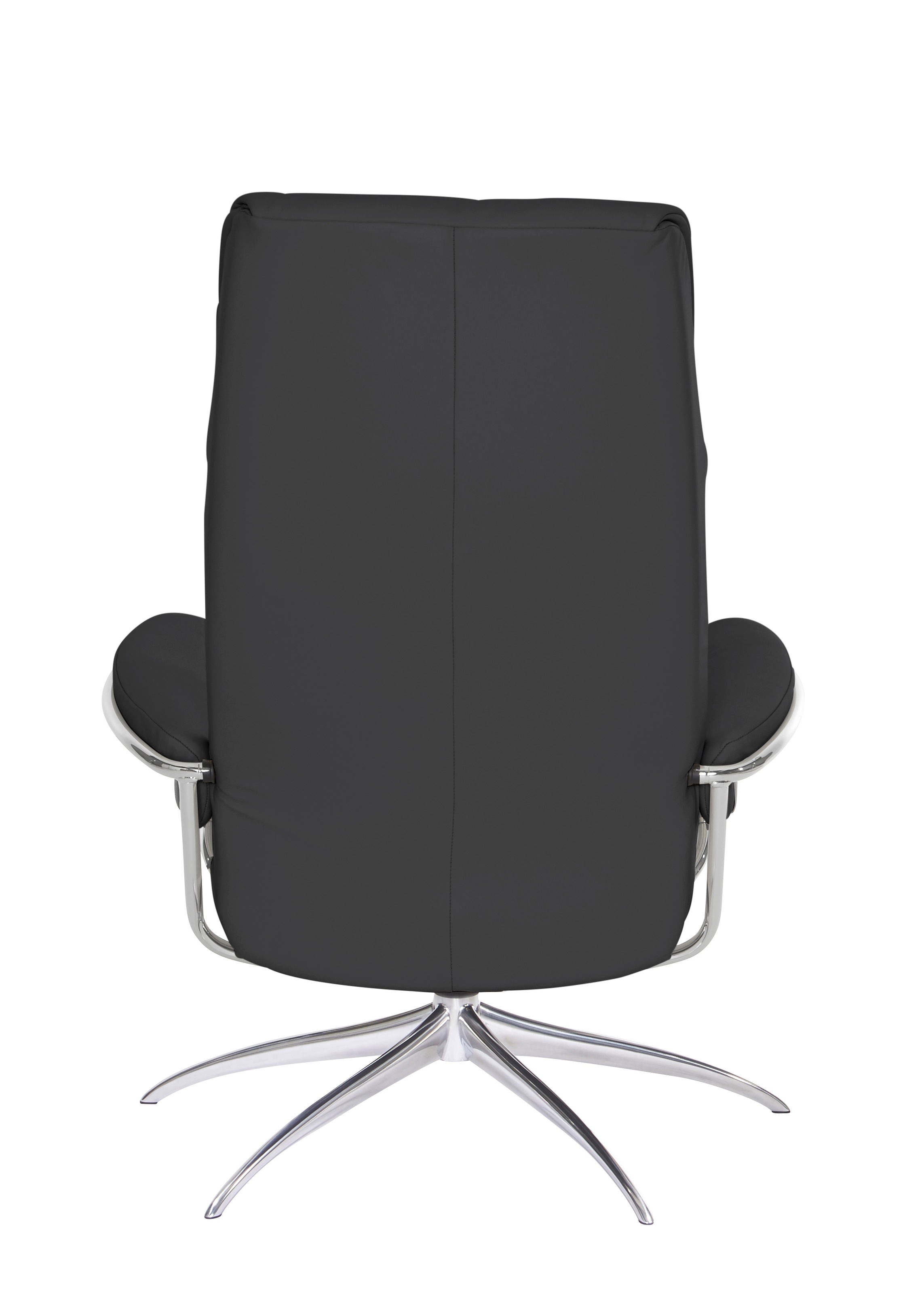 Stressless® Relaxsessel »London«, (Set, Relaxsessel mit Hocker), mit Hocker, High Back, mit Star Base, Gestell Chrom
