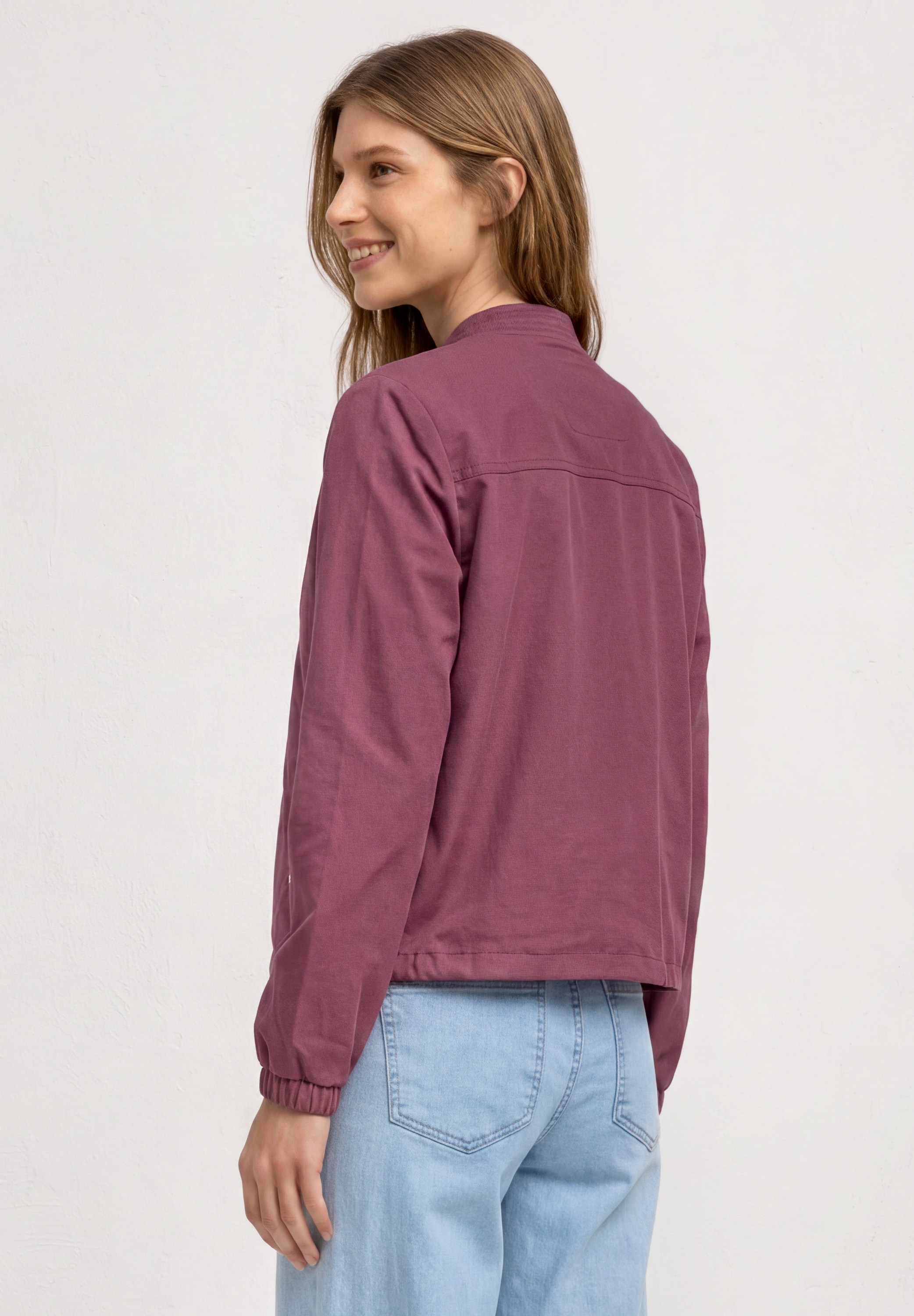 STREET ONE Kurzjacke ohne Kapuze im soften Baumwoll-Mix