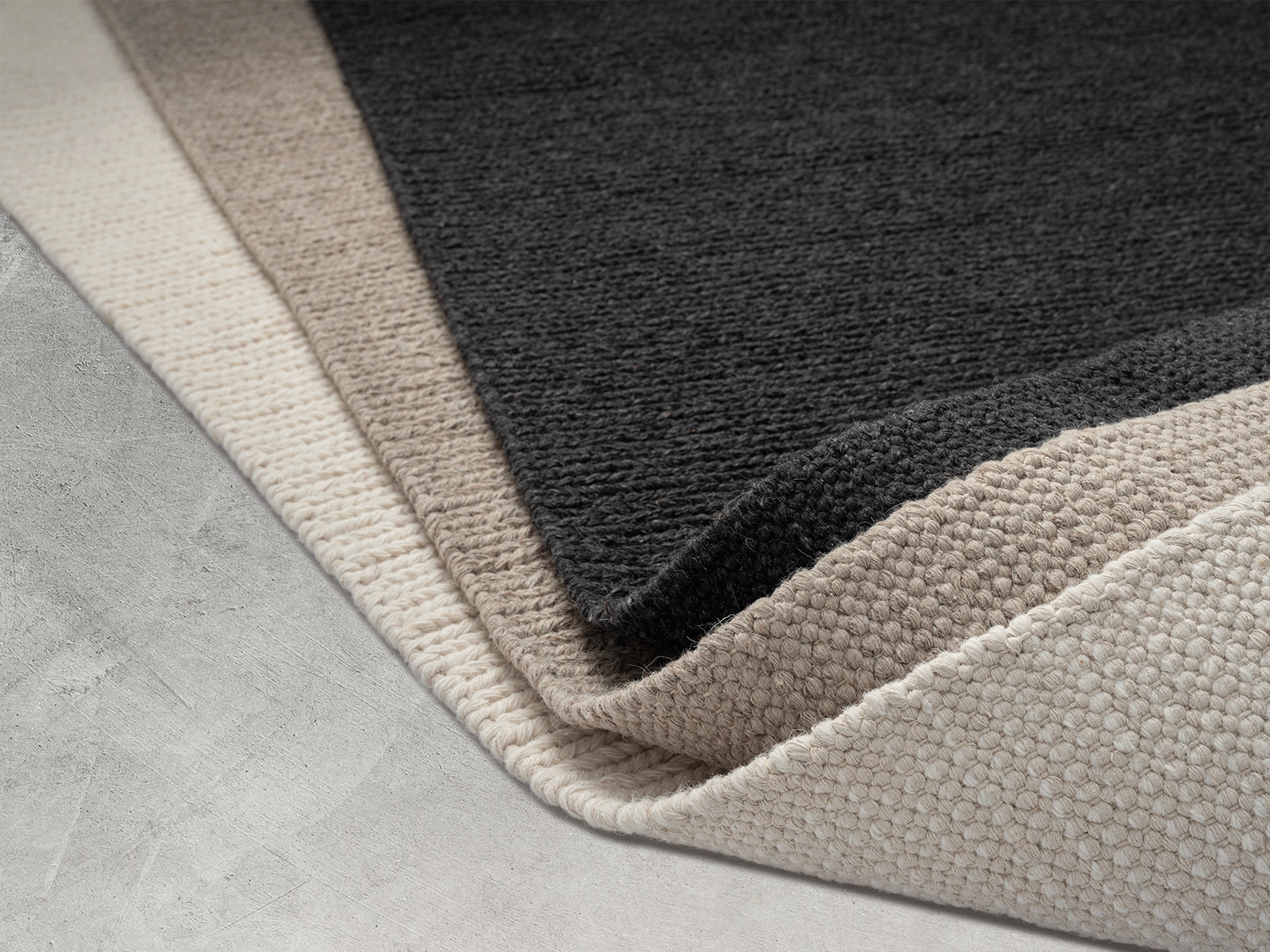 the carpet Teppich »Premium Wool«, rechteckig, Wool Handweb-Teppich Naturfaser Wollteppich