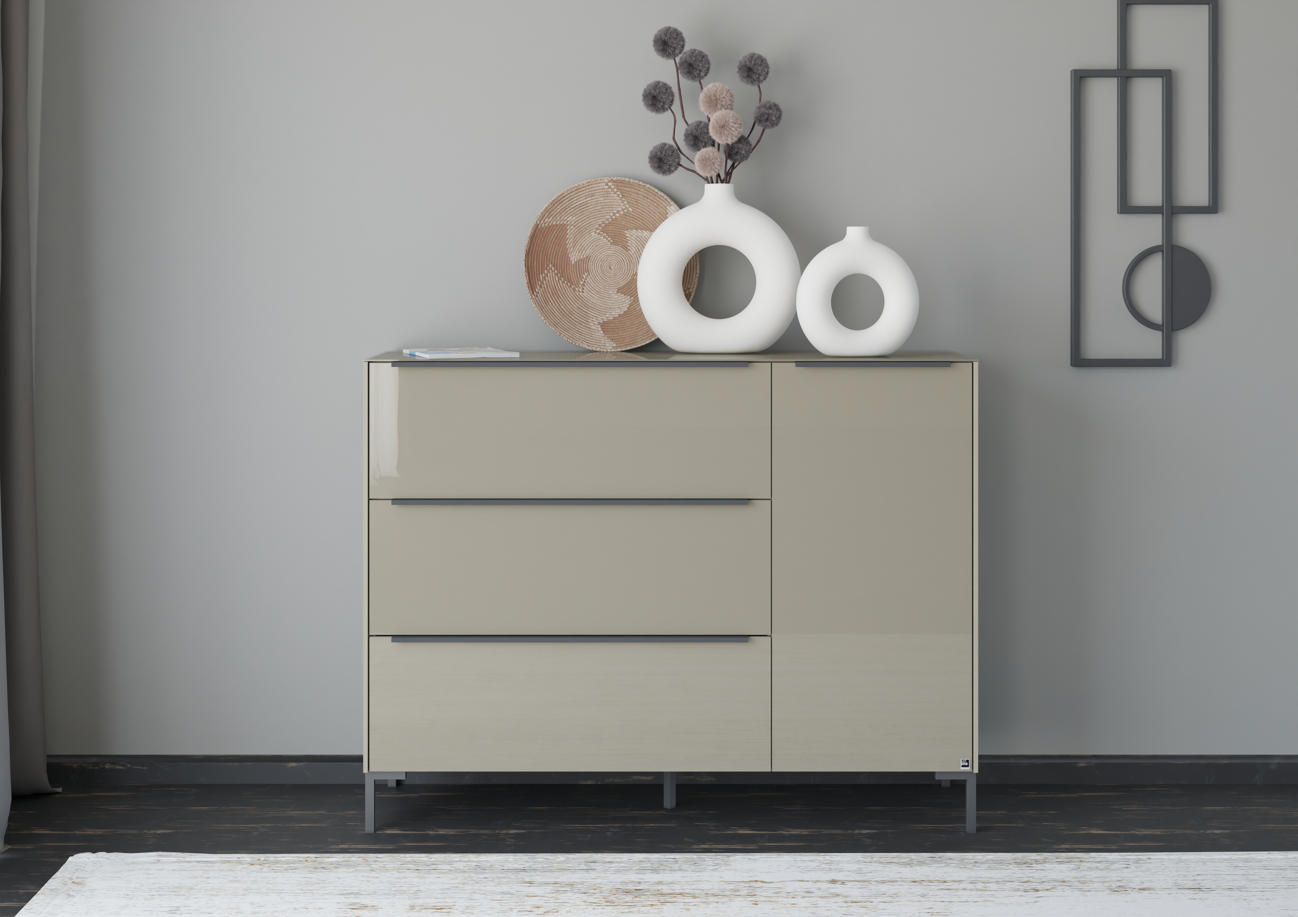 set one by Musterring Sideboard "Reno" 1 Stk. tlg. Mit Winkelfuß in diversen Farben, 108 cm Höhe & Farbauswahl