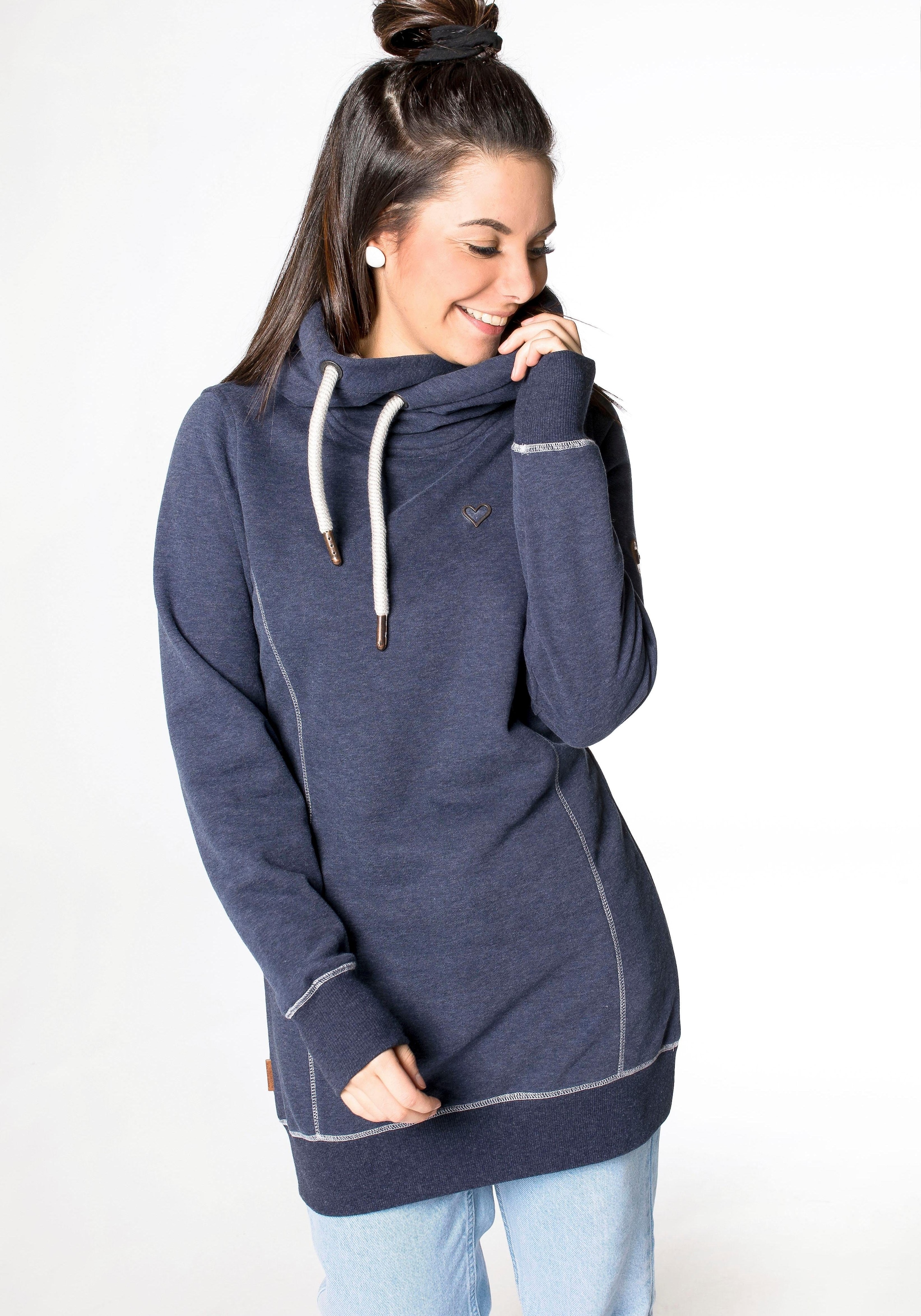 Alife & Kickin 1100000002199 "HLSWEATAKA", aus Baumwollmischung, in Sweatware, figurbetonte Passform