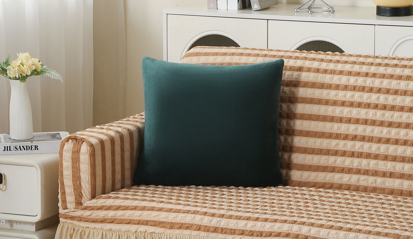 OTTO home Kissenbezug »Tianna, 1 Stk, schlichtes & modernes Uni-Design, ohne Füllung« 1 Stück, ohne Füllung, Reißverschluss, 100% Polyester