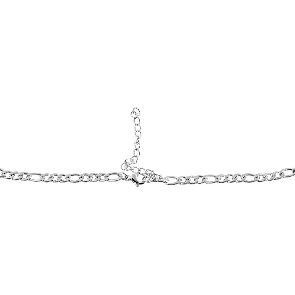 Adelia´s Kette ohne Anhänger »Unisex Halskette – Figarokette aus Edelstahl 50 cm« Ideal als Geschenk – dezent und elegant