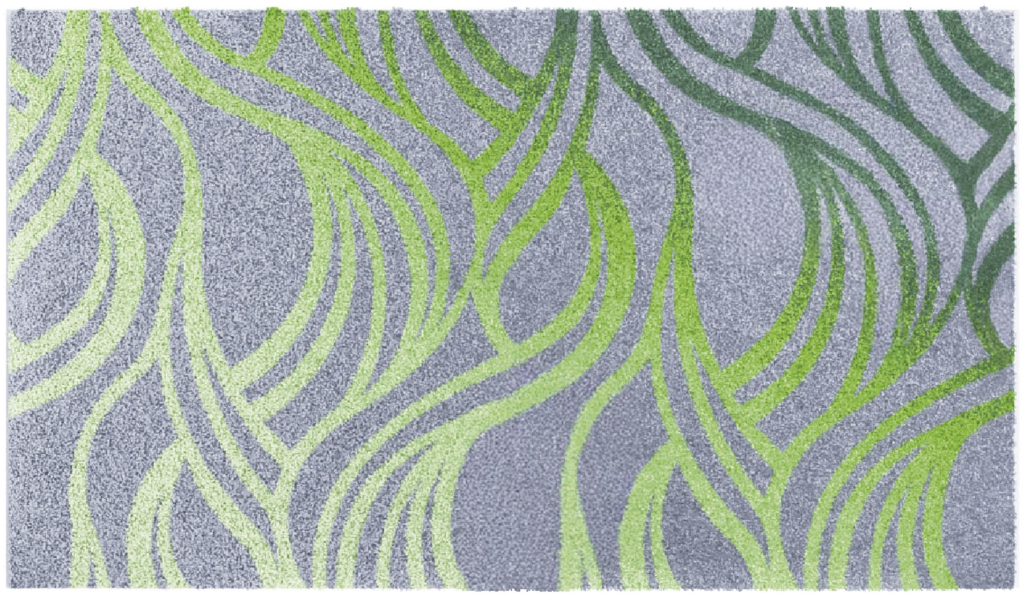 Thumbnail - Grund Badematte "Mayra" Höhe 20 mm rutschhemmend beschichtet fußbodenheizungsgeeignet Frisches Wellenmuster in lebendige...