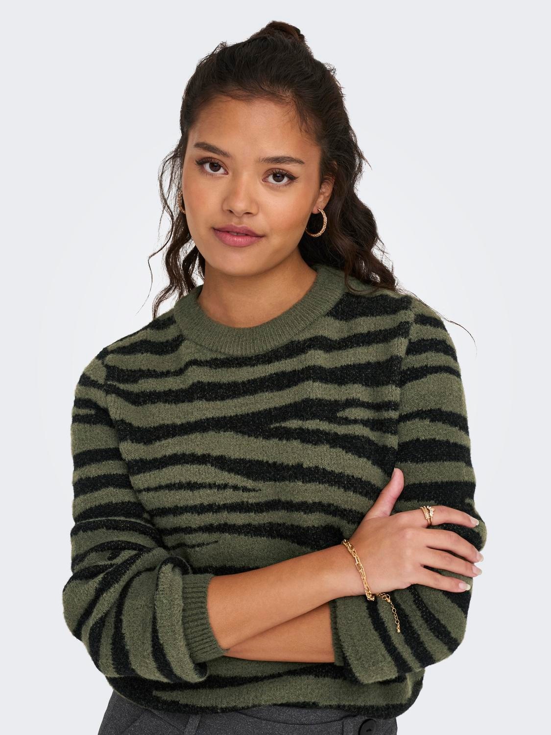 JDY Strickpullover »JDYLORRAINE ANIMAL L/S PULLOVER KNT NOOS«