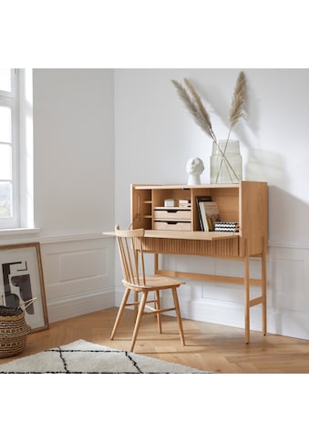 andas Schreibtisch »Jytte«, Design by Morten Georgsen, mit massiven Holzstreben in der... kaufen