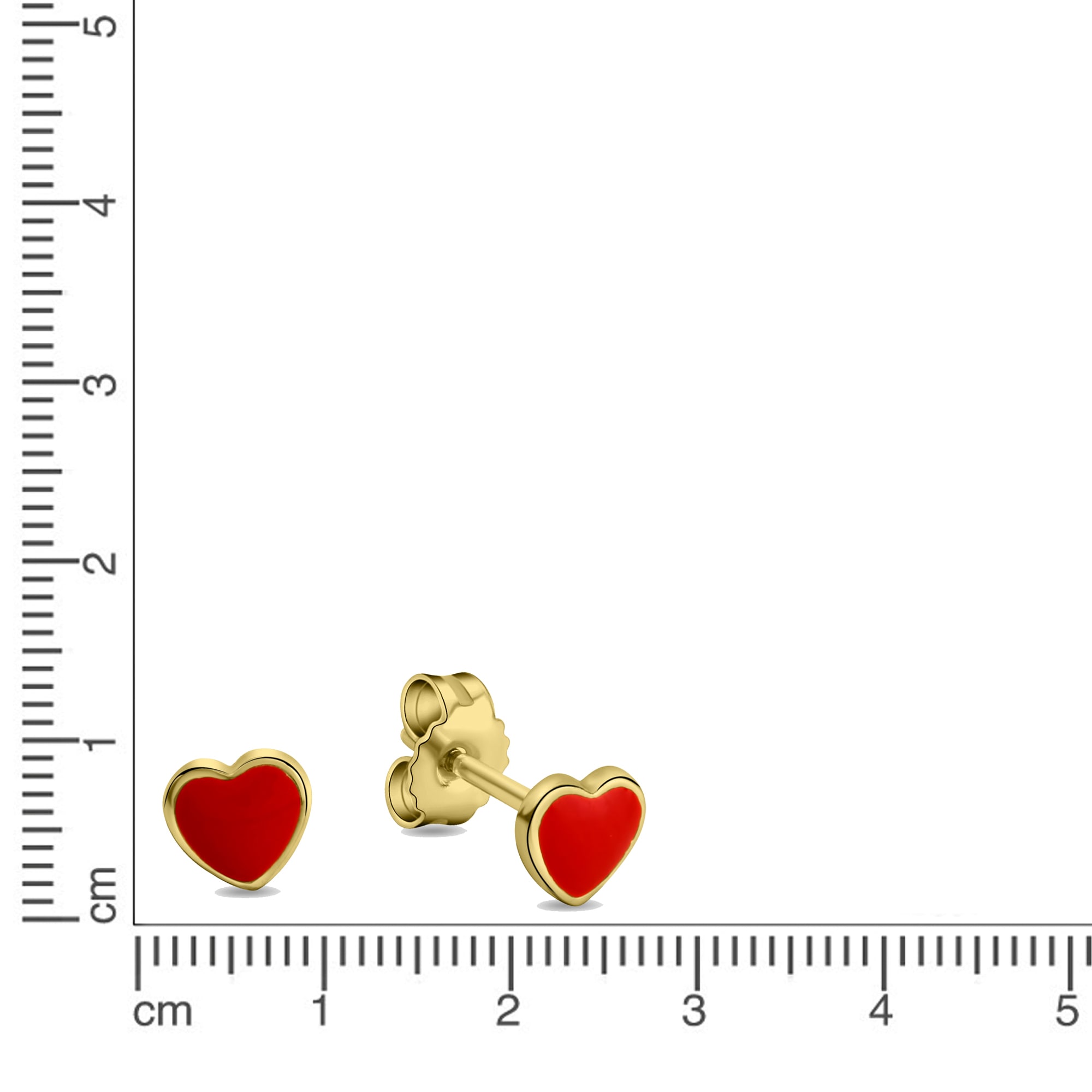 Zeeme Paar Ohrstecker »Gold 333 Motiv Herz«
