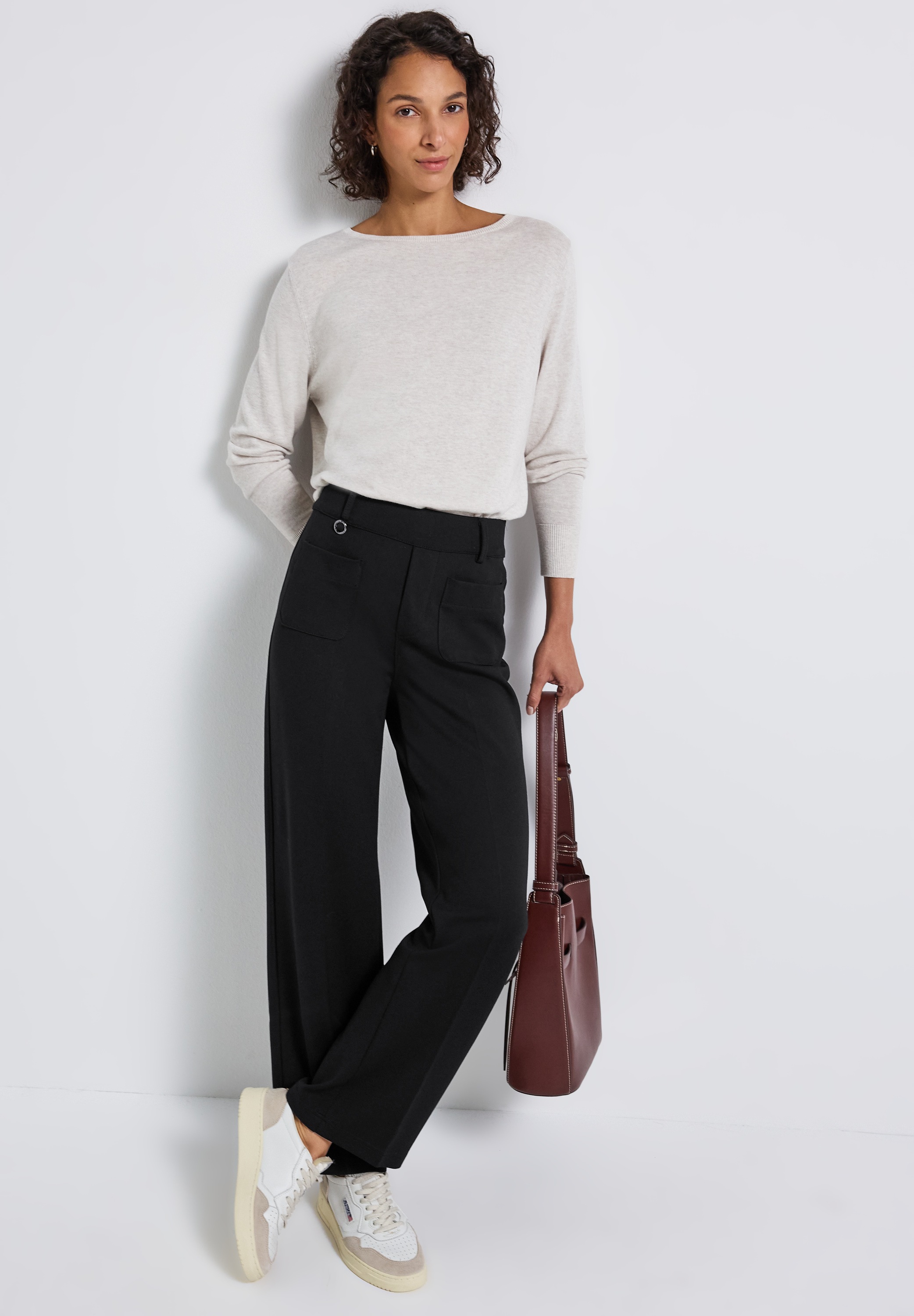 Thumbnail - STREET ONE Stoffhose Straight Leg, High Waist