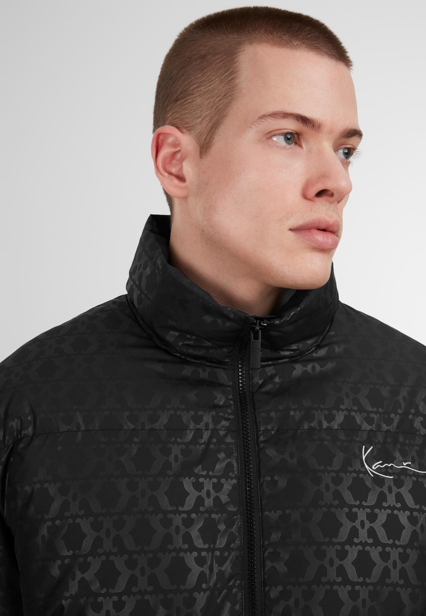 Karl Kani Winterjacke »Karl Kani Aop Signature Puffer Jacket«, (1 St.), ohne Kapuze