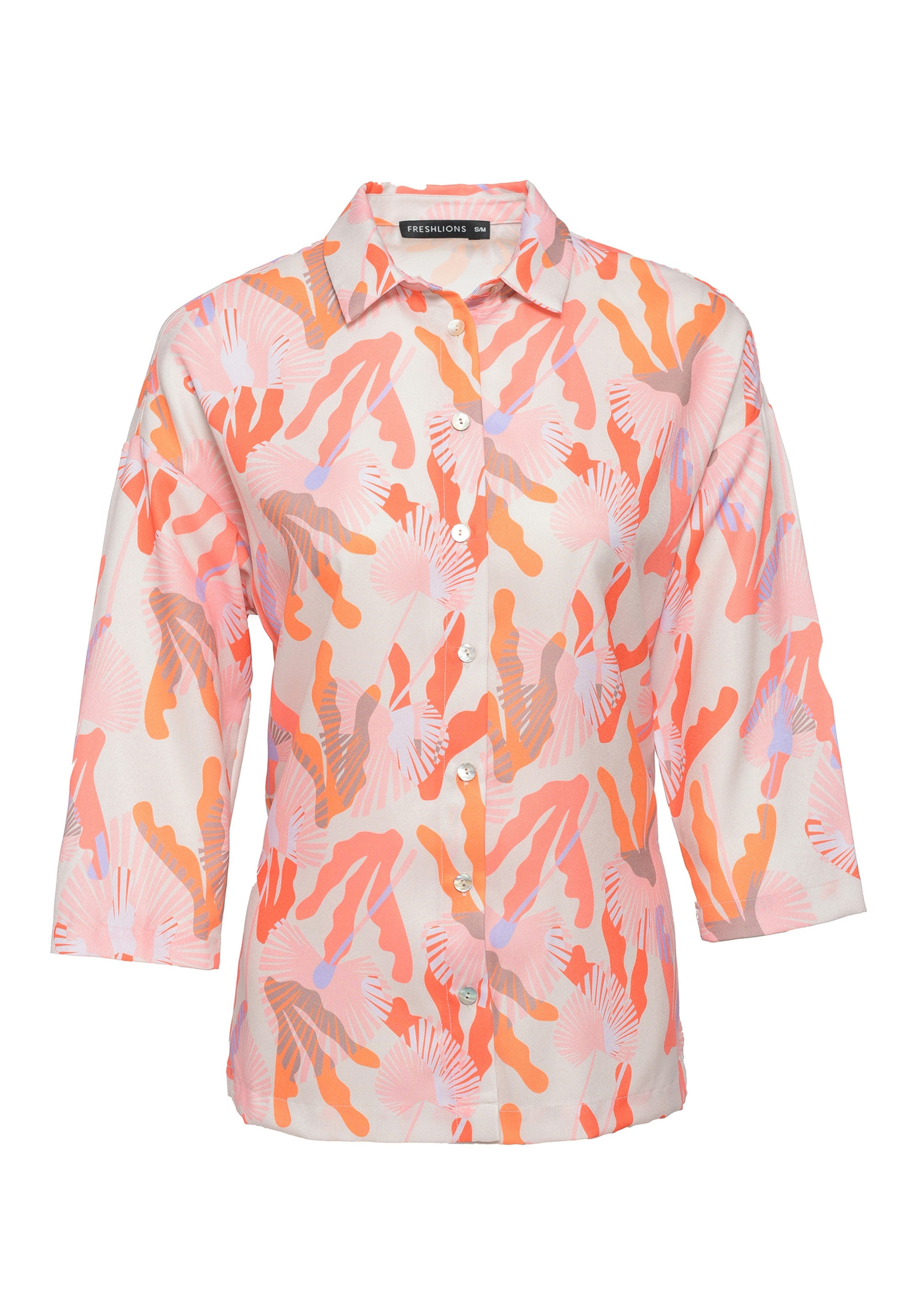 freshlions Klassische Bluse, (1 tlg.), mit elegantem Kentkragen