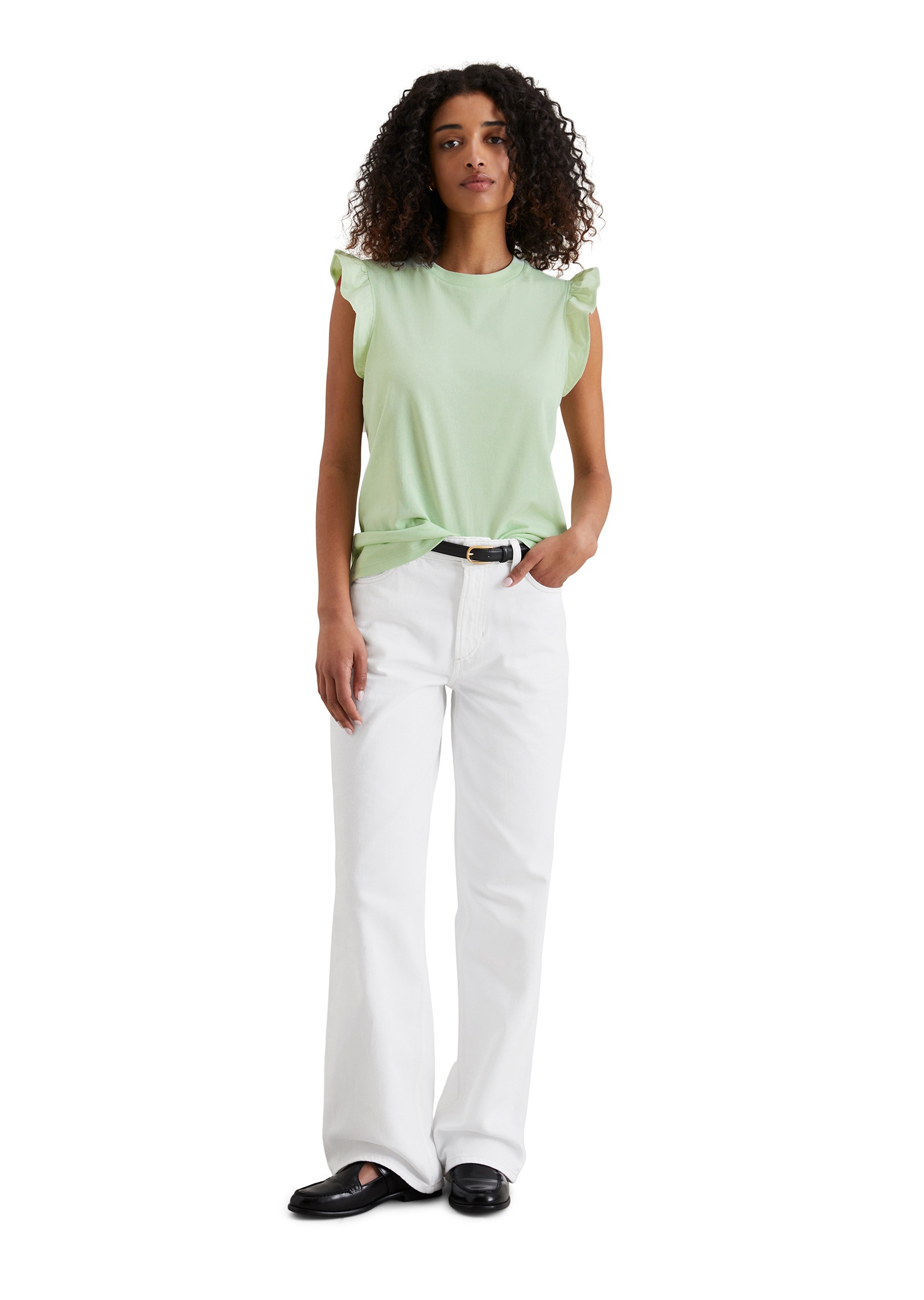 Marc O'Polo DENIM T-Shirt »aus Material-Mix«