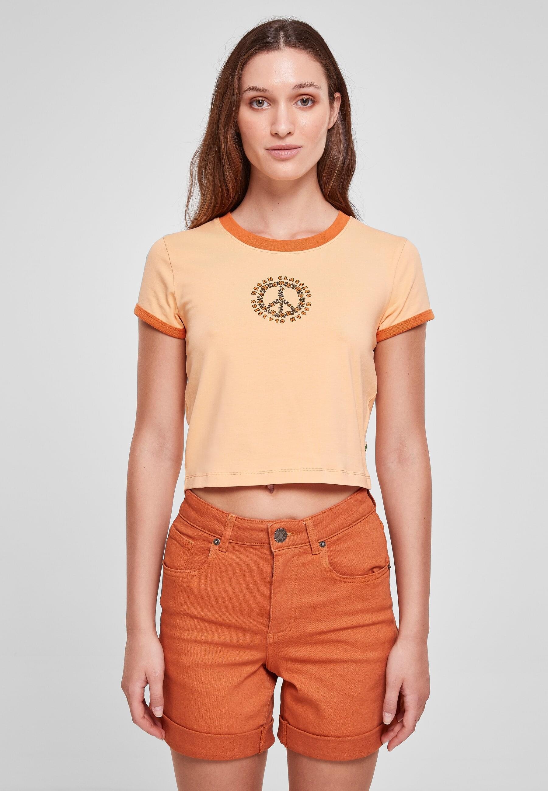 URBAN CLASSICS T-Shirt »Urban Classics Damen Ladies Stretch Jersey Cropped Tee«, (1 tlg.)