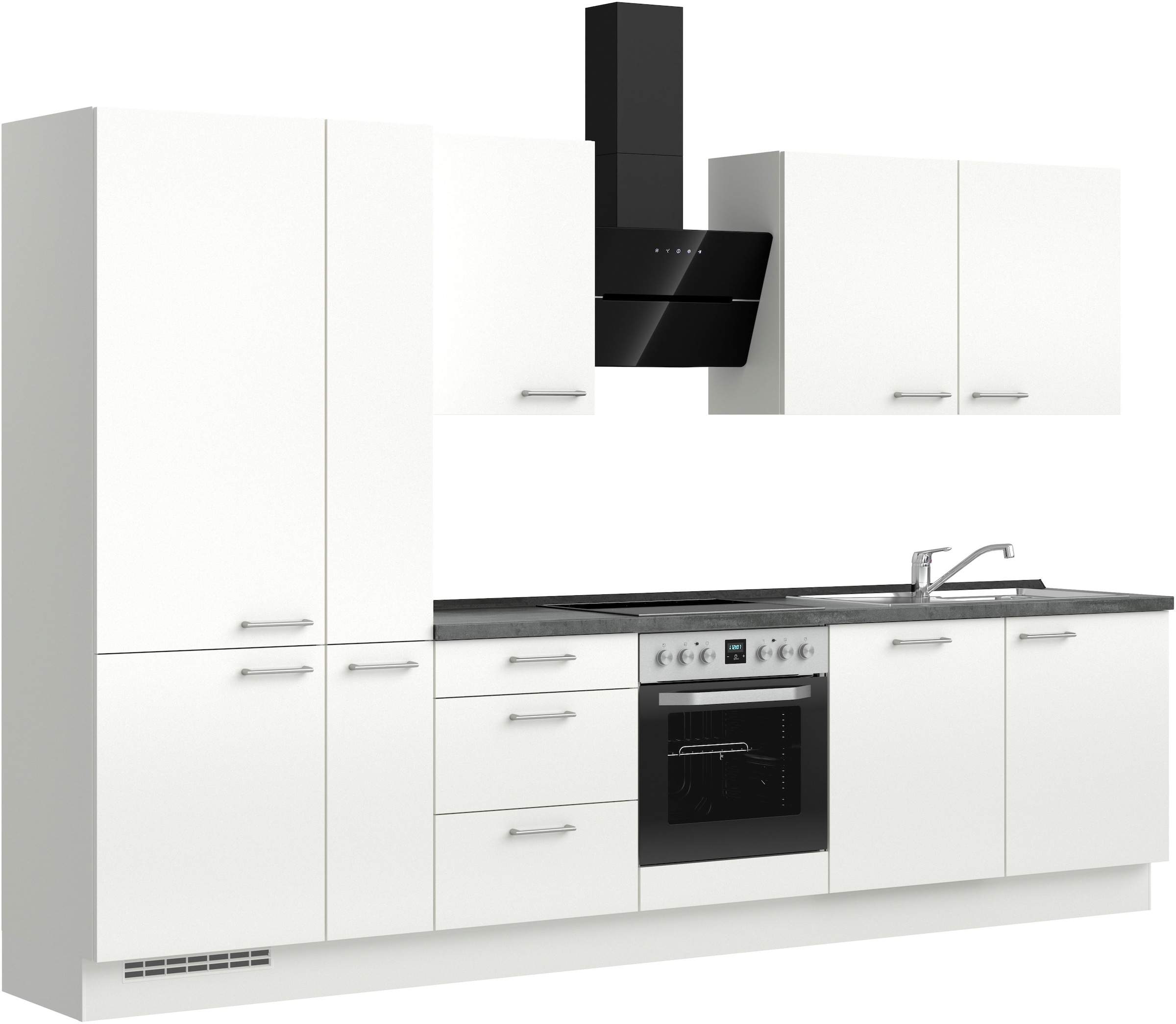 nobilia Küchenzeile ""Laser II", Ausrichtung wählbar, Breite 330 cm" vormon günstig online kaufen