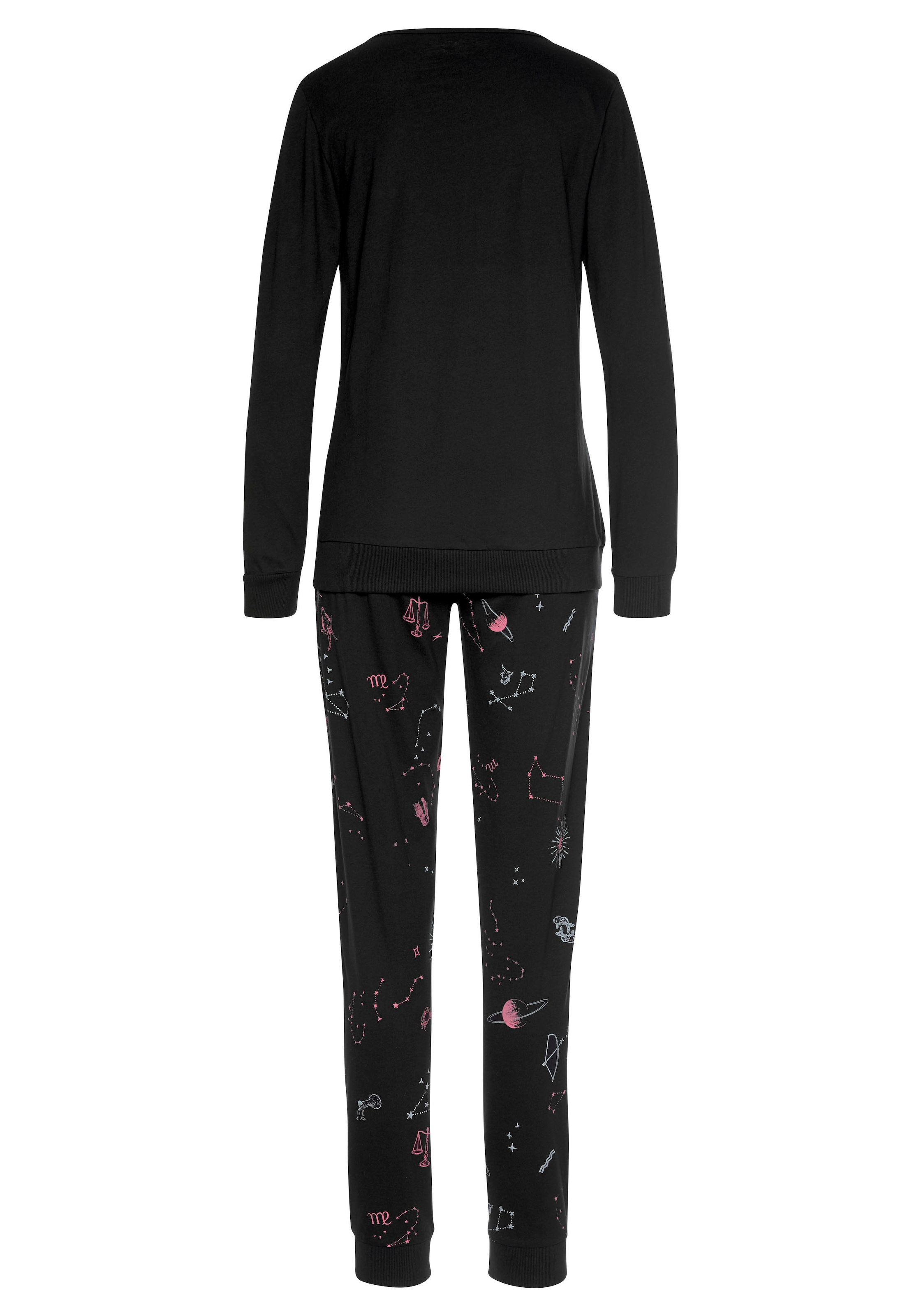 Vivance Dreams Pyjama, (2 tlg.), mit Galaxy-Print