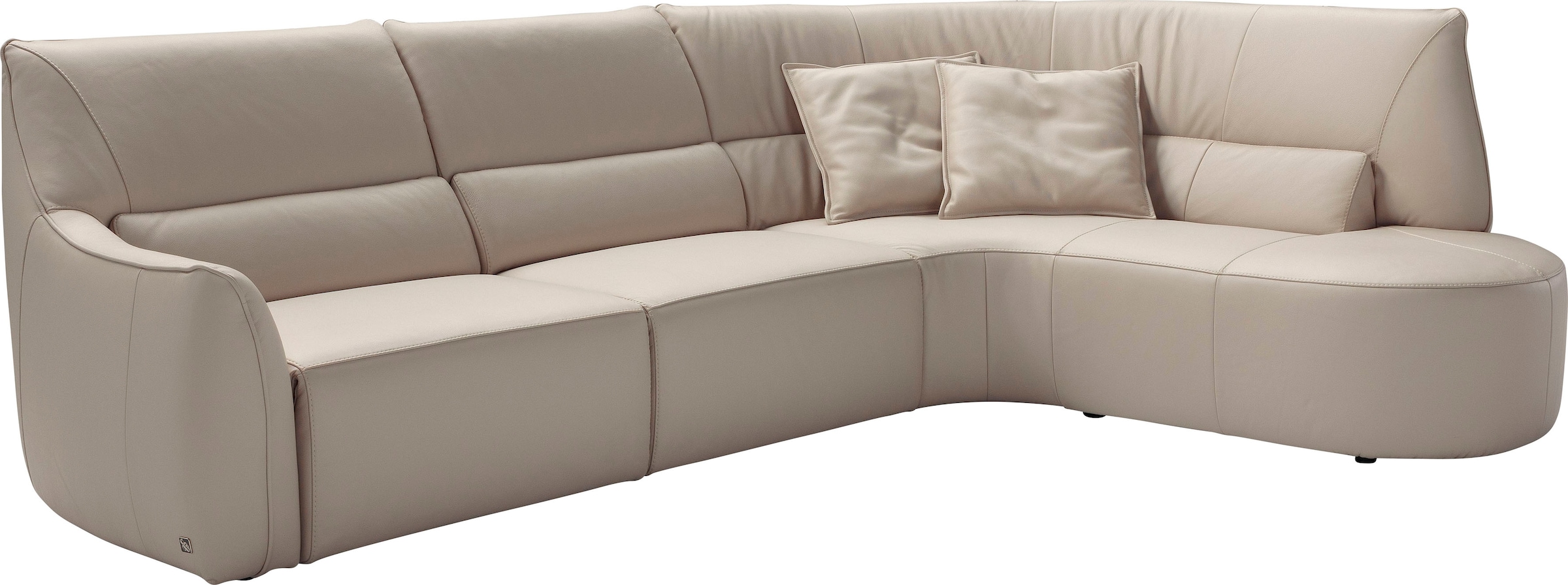 Egoitaliano Ecksofa "Puffy, extravagant & edel, Retro Designsofa, hoher Sit günstig online kaufen