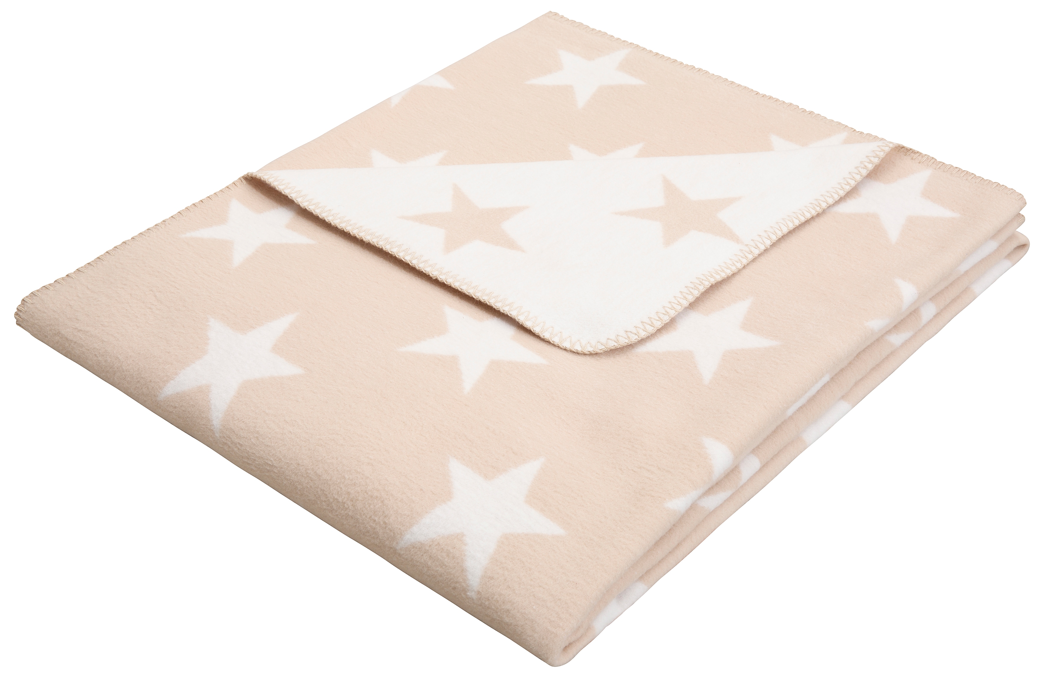 OTTO home Wohndecke "Adina" mit tollen Sternen, Kuscheldecke, 180 x 140 cm (Länge x Breite)