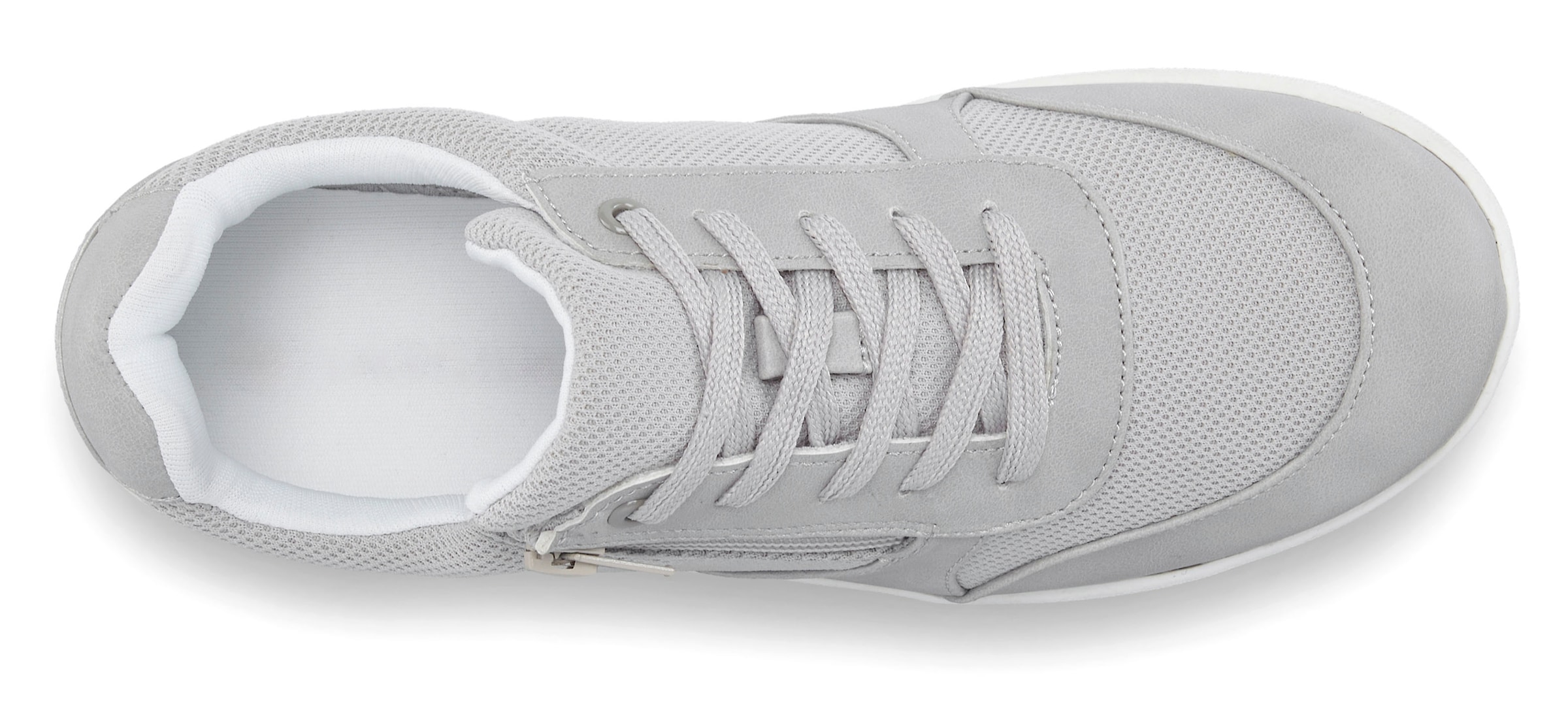 Vivance Sneaker »Schnürhalbschuh, Freizeitschuh,«, mit Reißverschluss, ultraleicht VEGAN