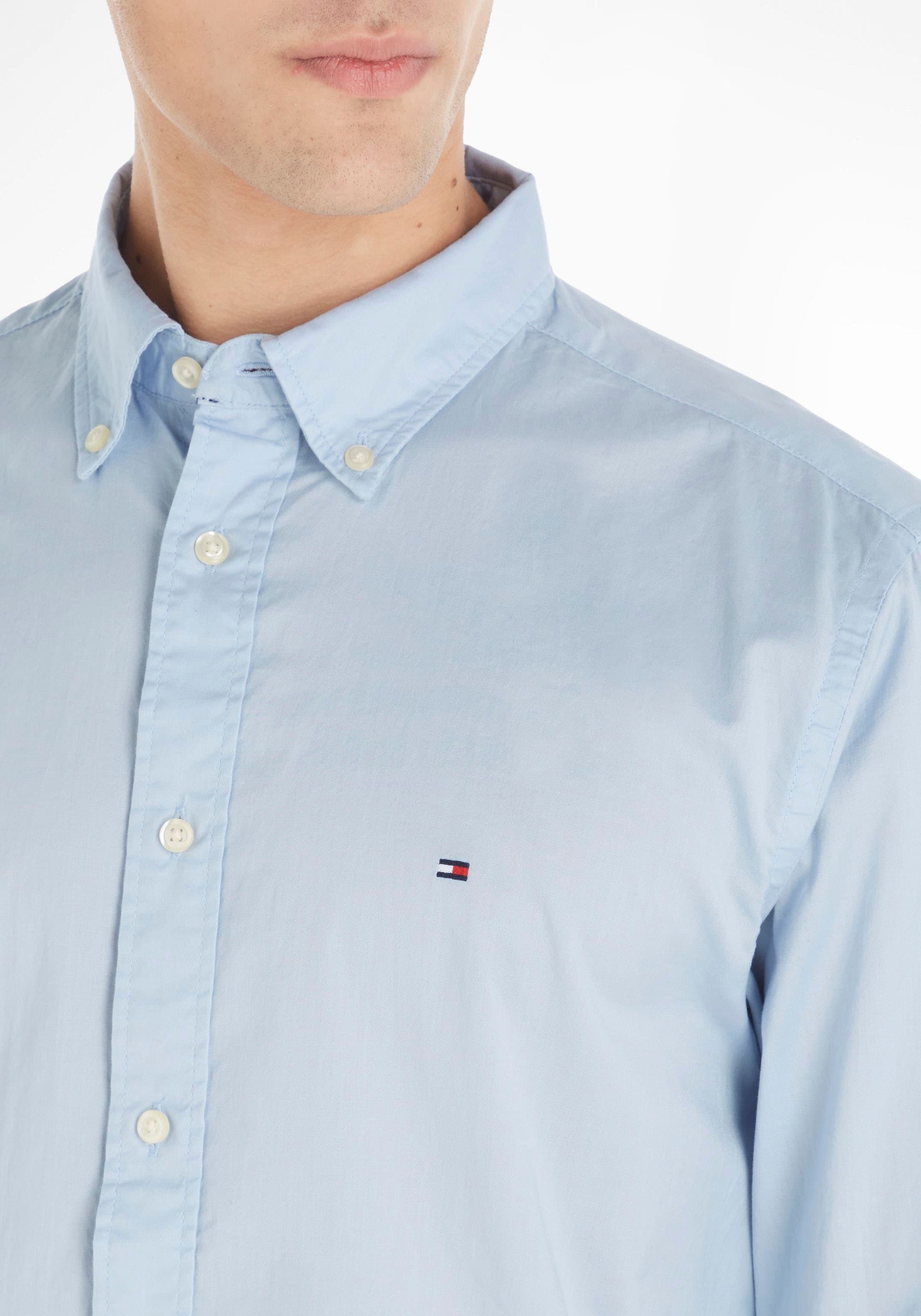 Tommy Hilfiger Langarmhemd »LA-Hemd Flex Poplin«