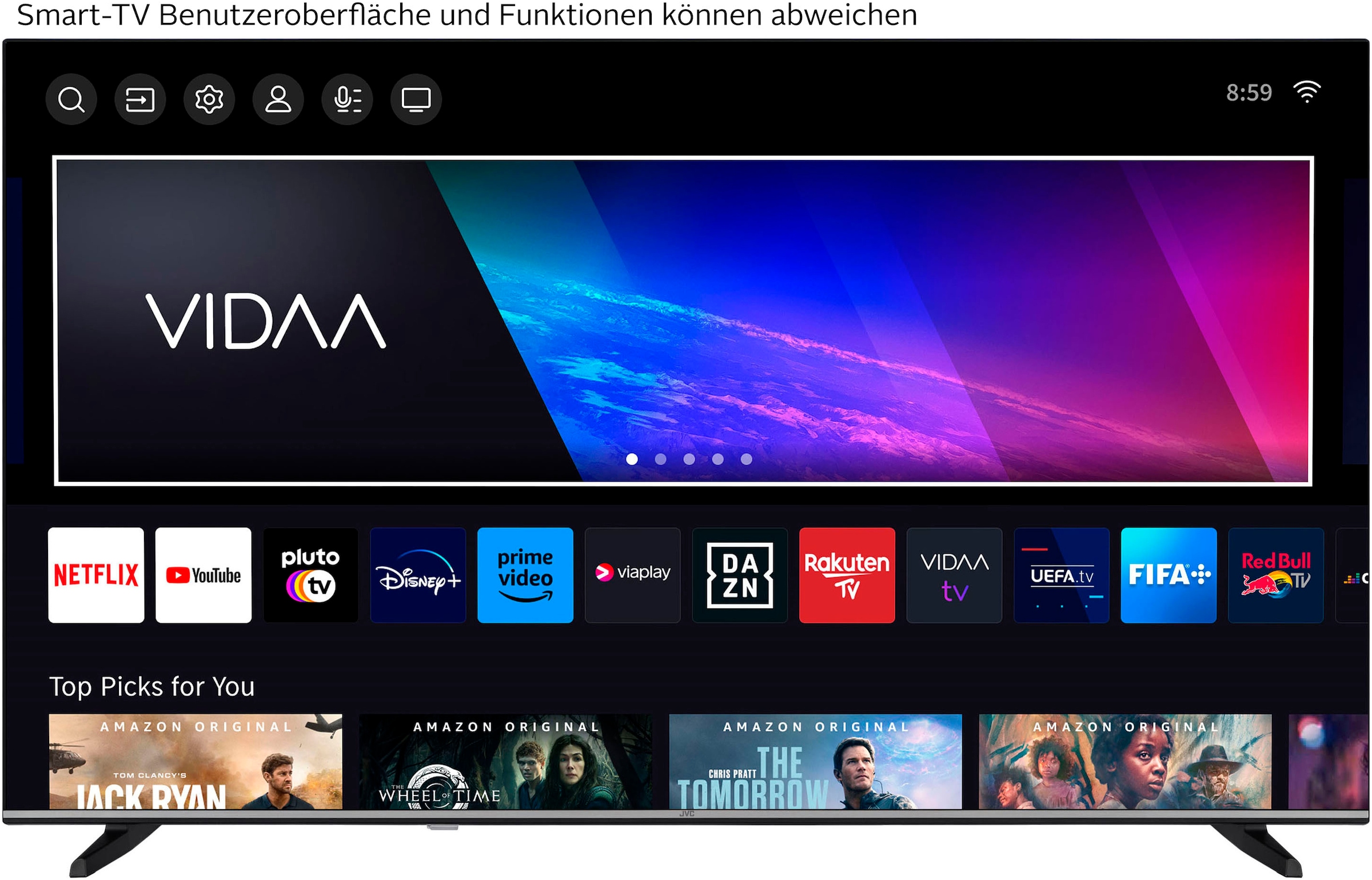 JVC LCD-LED Fernseher »LT-43VDF5455«, Full HD, Smart-TV